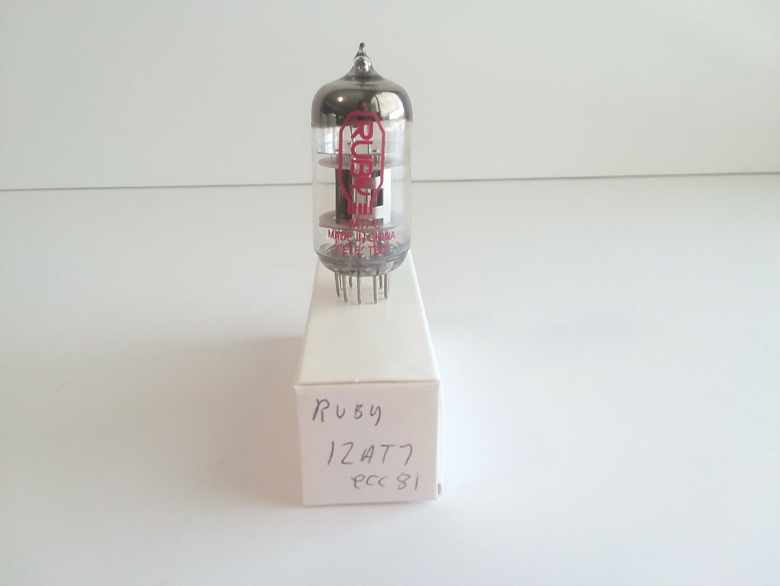 Ruby 12AT7 Vacuum Tube Tests Good 100 / 99