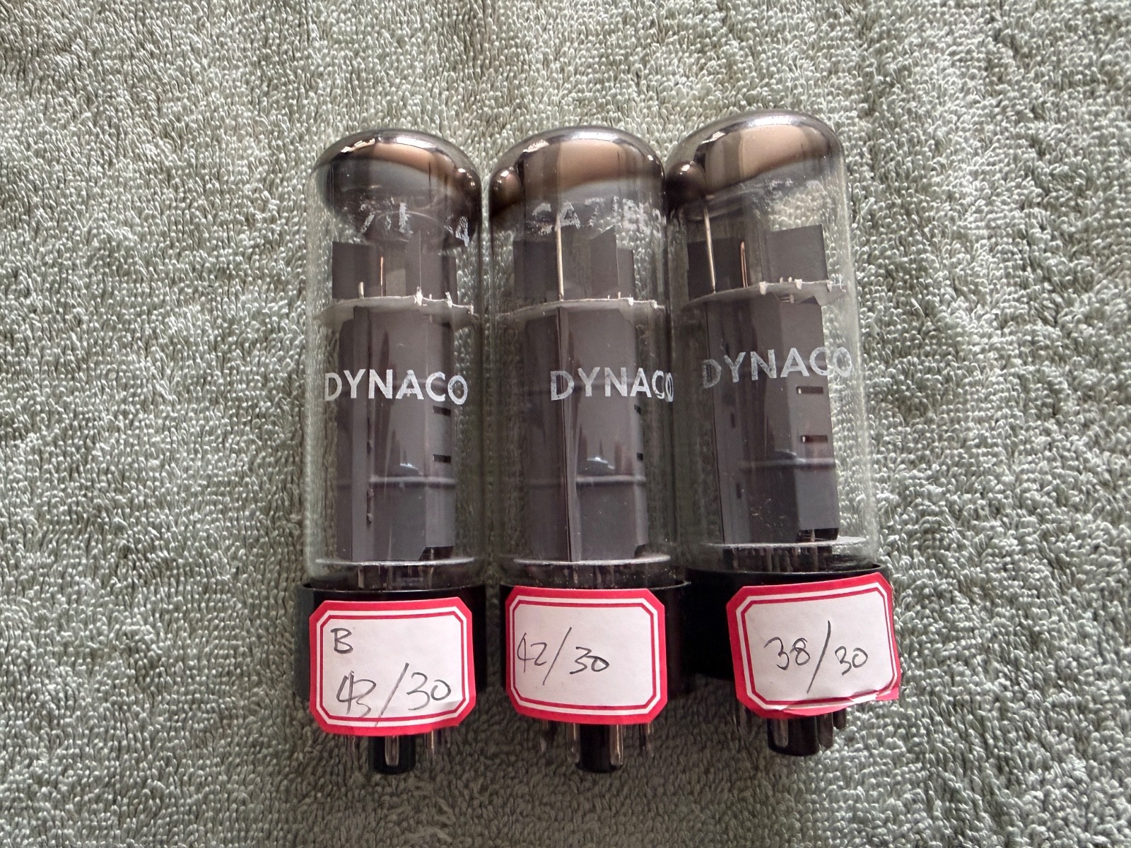 Three Dynaco Matsushita 6CA7 EL34 O Getter TV-7 Tested