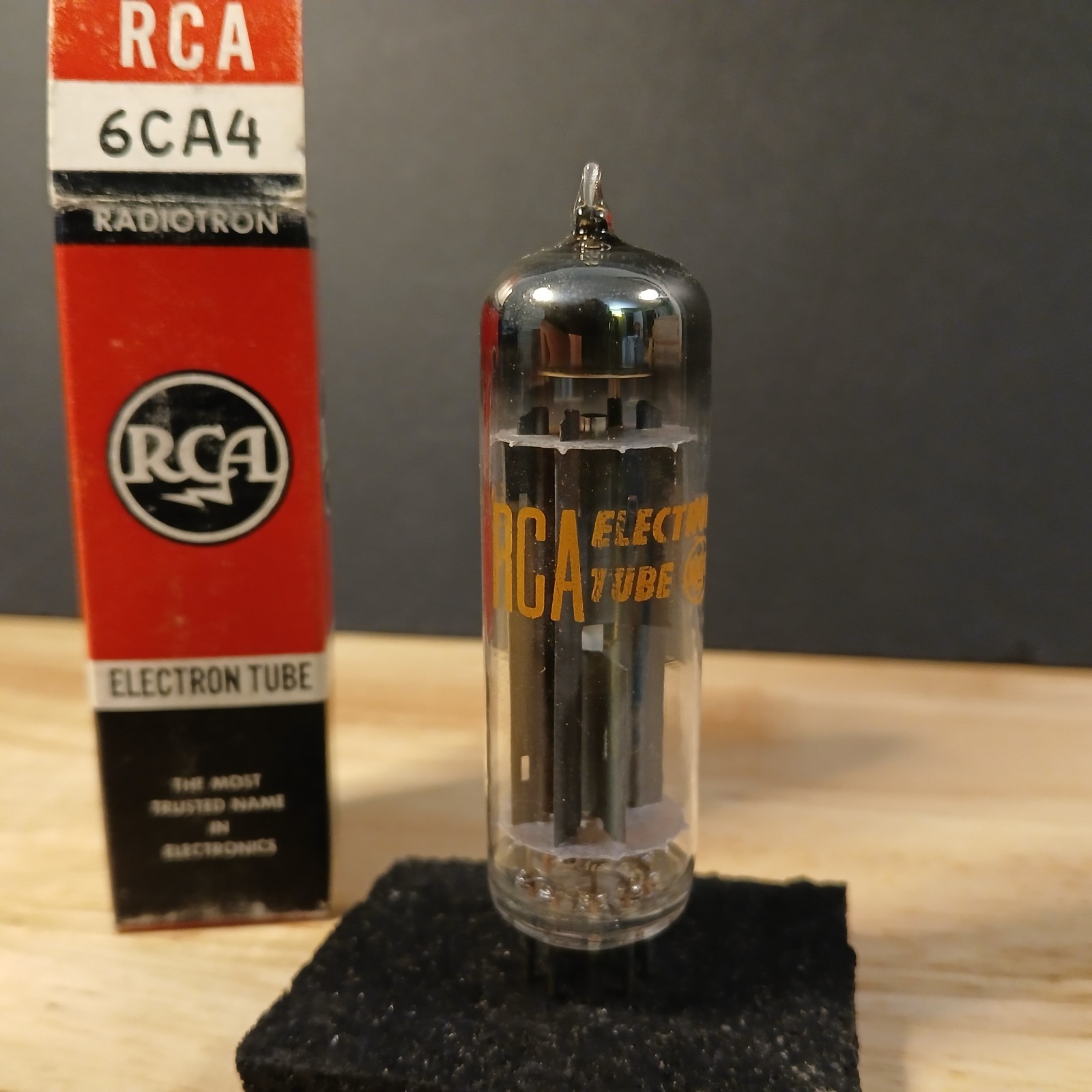 RCA Red Print Old Logo 6CA4 EZ81 Vacuum Audio Tube NOS NIB