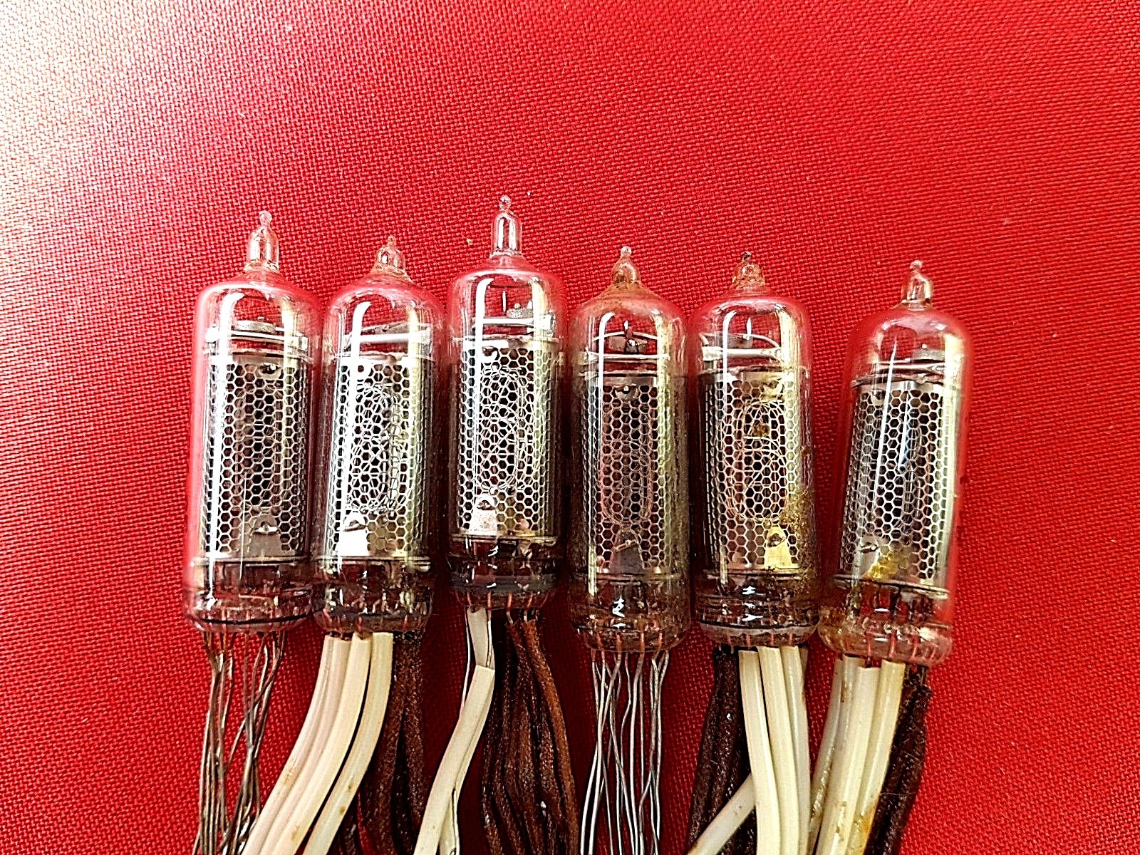 IN-16 IN16 Nixie Tube ussr vintage (OLD FONT TYPE) RARE USED TESTED 6pcs