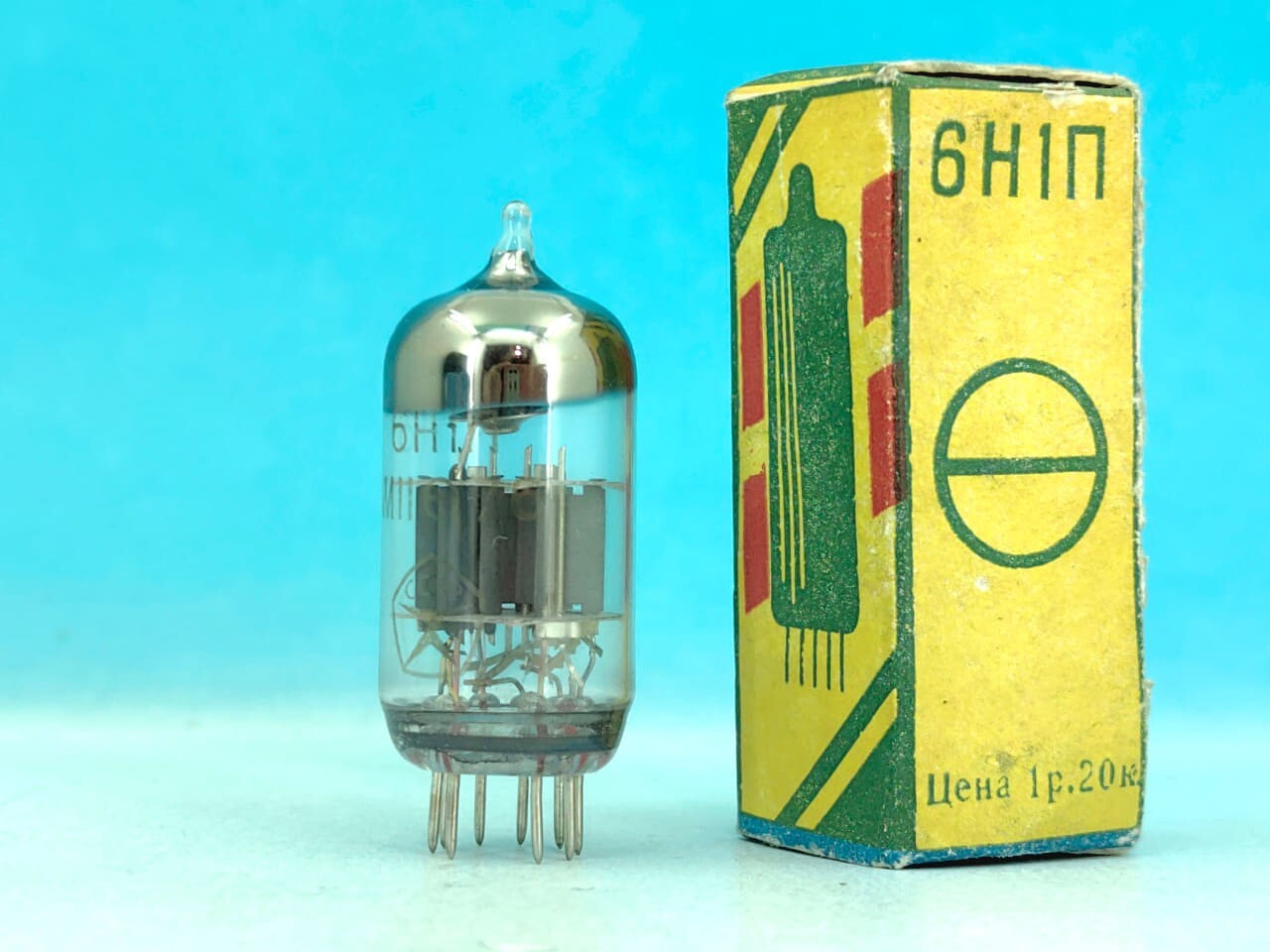 1 x STRONG 6N1P TESTED Military Tubes 1976Y E88CC 6N1P-EV Double Triode BOX NEW
