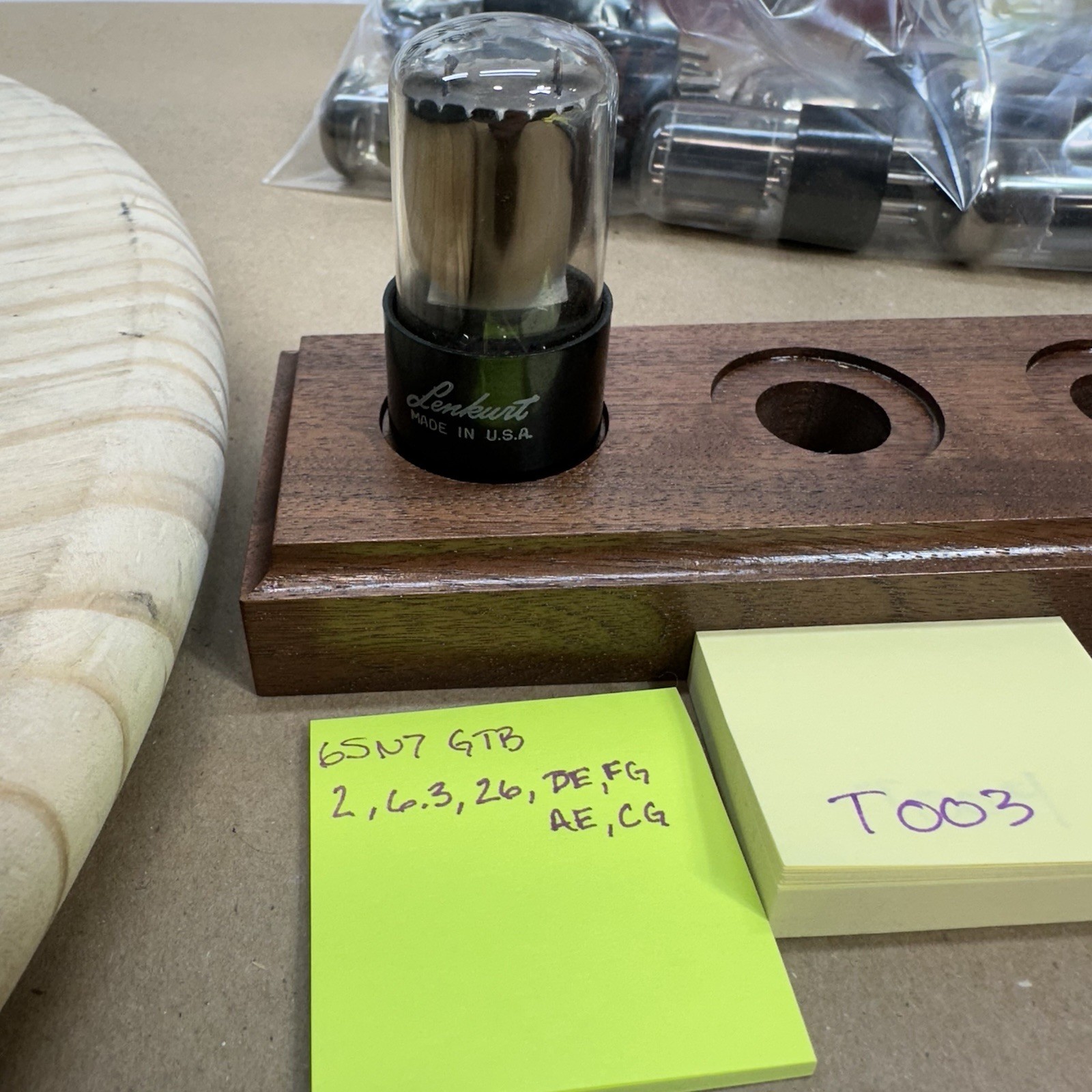 GE 6SN7GTB 6SN7 Tube Valve Tested Good Lenkurt vacuum