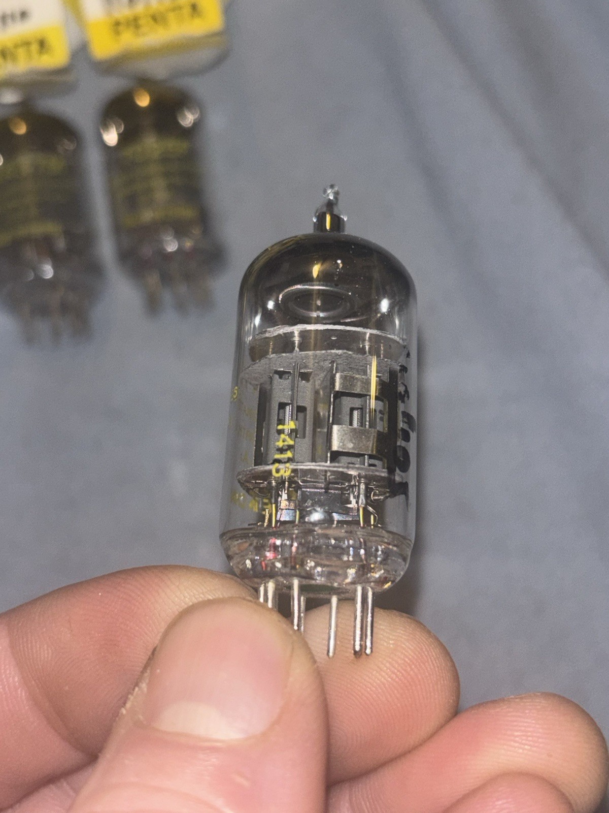 4 12AX7/7025F Penta Laboratories High Preamp Broadcast Quality RF Tubes Audio