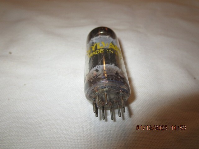 Vintage 6DE7 Sylvania Vacuum Tube Excellent Condition -Tested NO BOX!