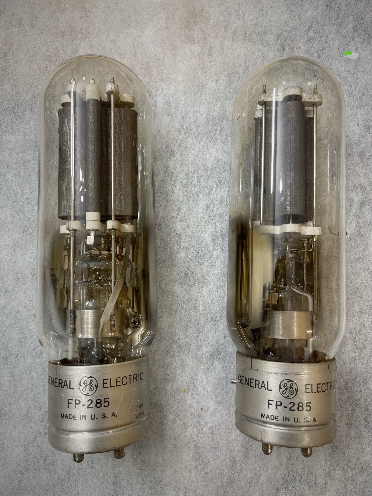 GE FP-285 211 VT-4-C NOS Tested Tightly Matched Pair Super Rare