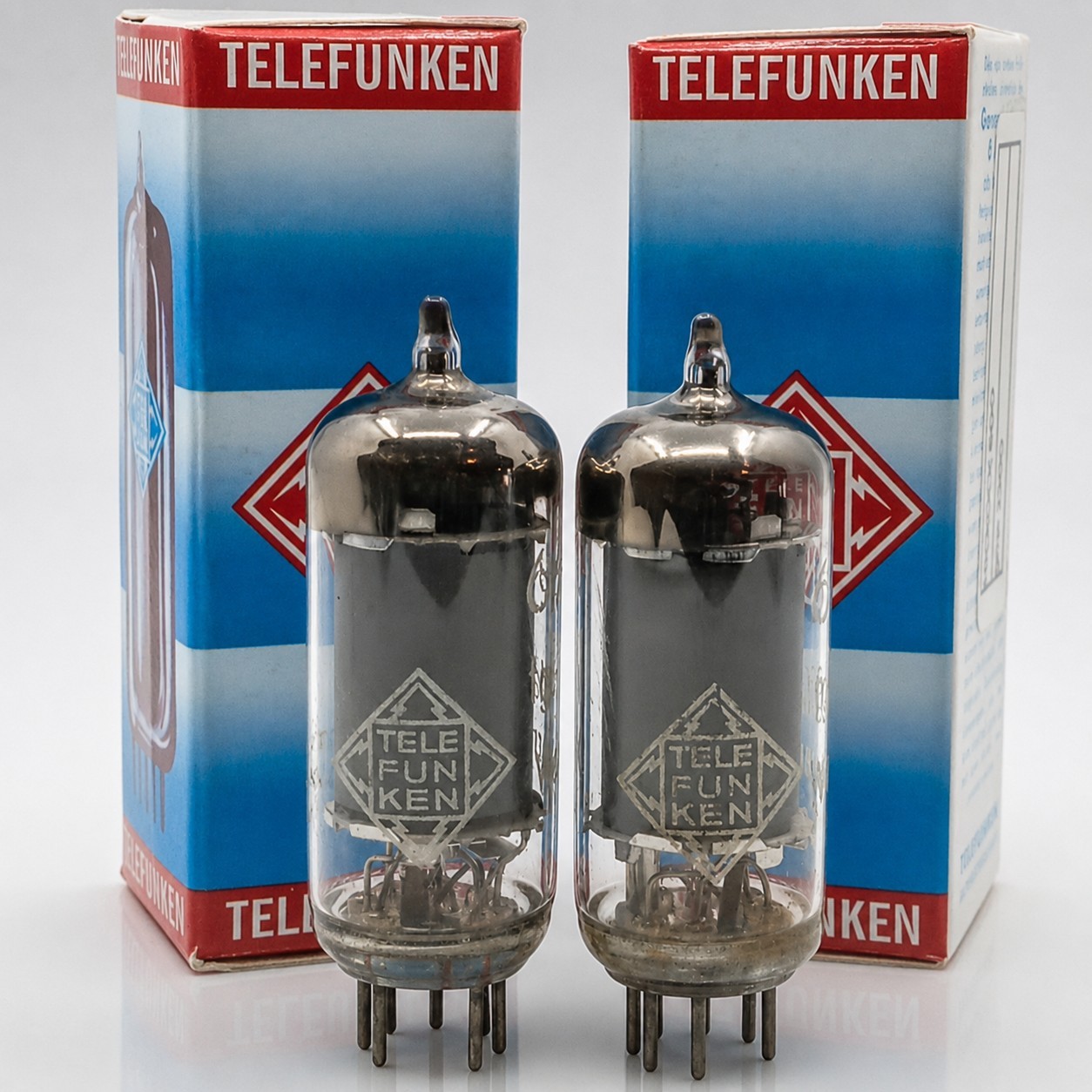 Matched/Code Matched Pair Telefunken 6AU6 EF94 Vacuum Tubes Tested