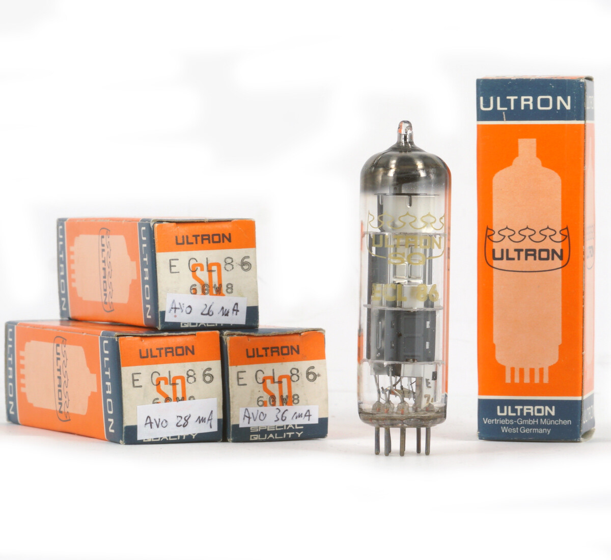 ONE ECL86/6GW8 ULTRON SQ NOS FRANCE Tube Valvula 진공관 Valve 真空管 Röhre Valvola *