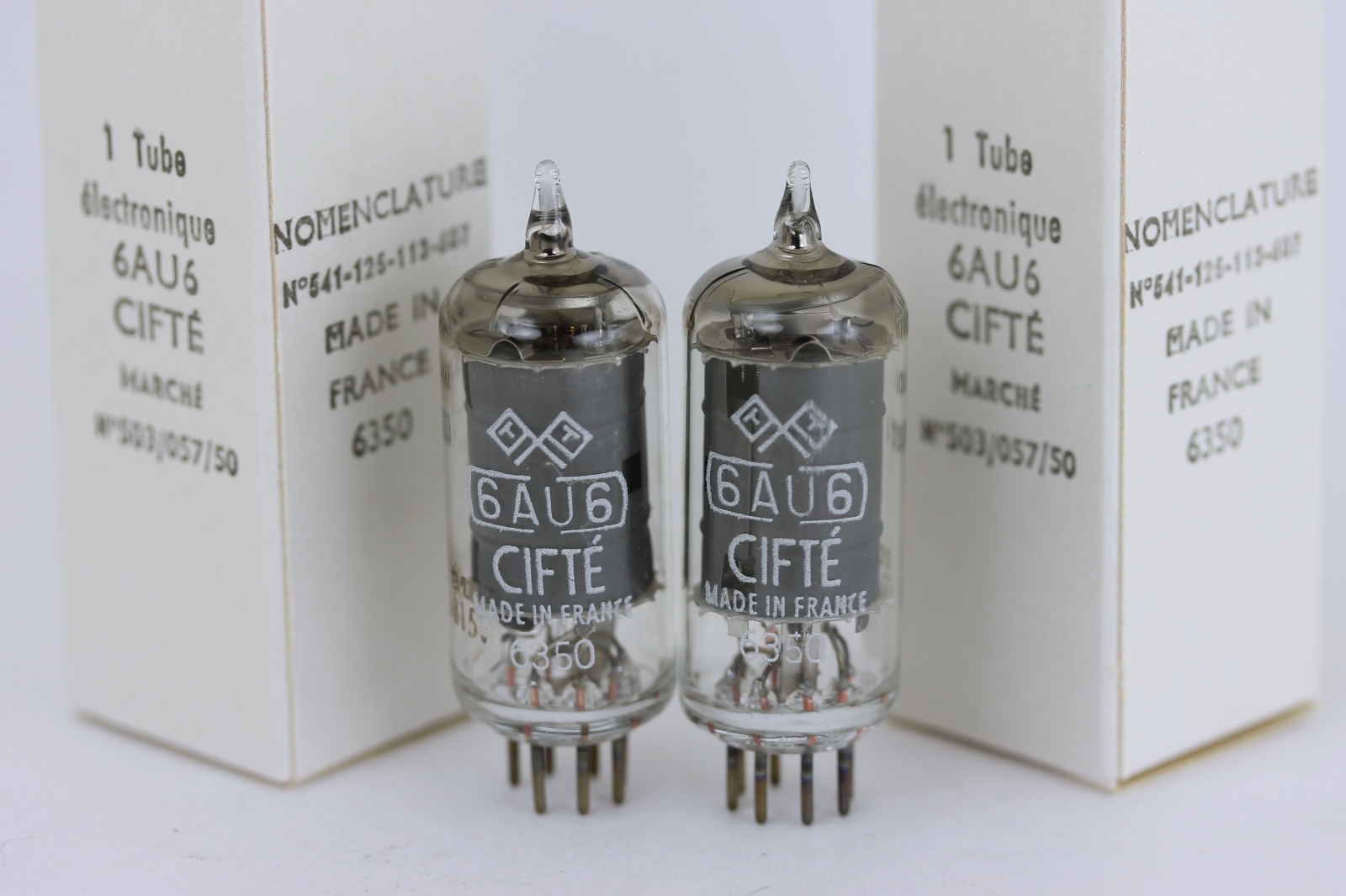 NOS 6AU6 EF94 LOW-NOISE CIFTE FRANCE MATCHED PAIR McINTOSH MR Sony C37A Altec 21