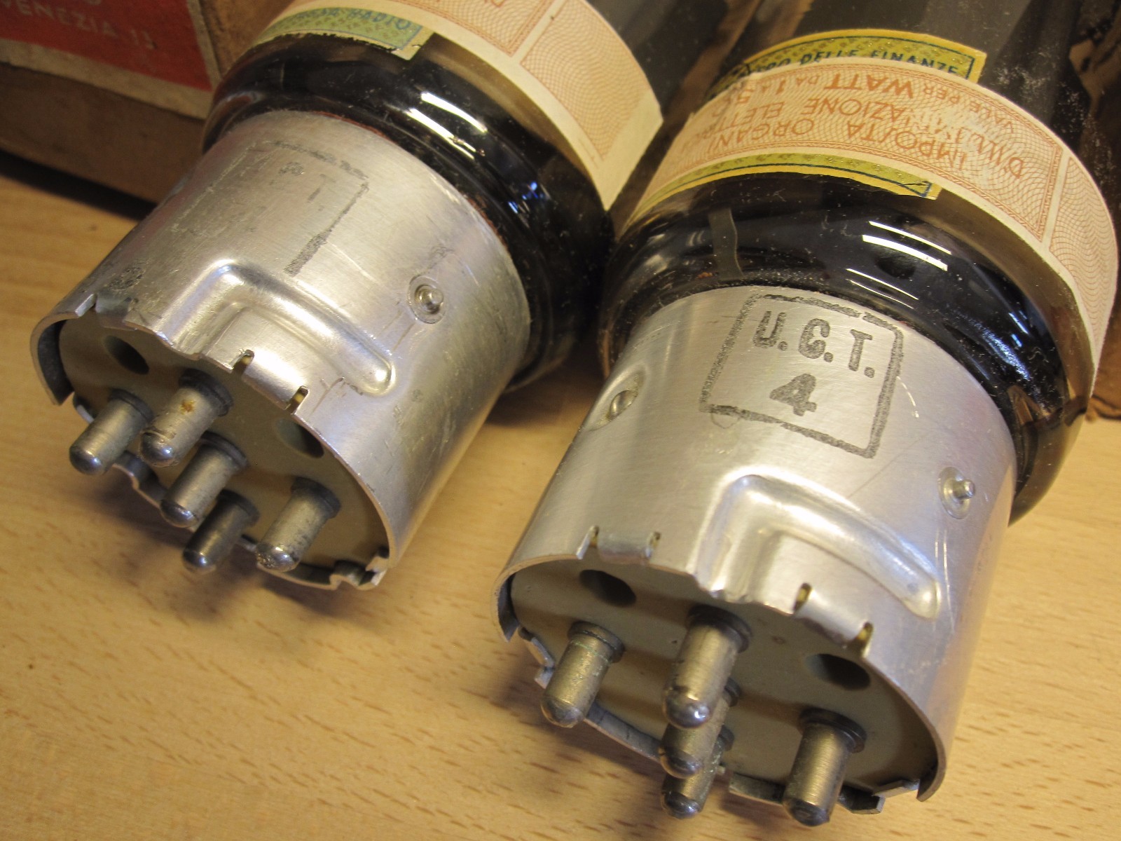 5C110 tube Matched pair Fivre nos nib metal base power amplifier 211 vt4c rs237