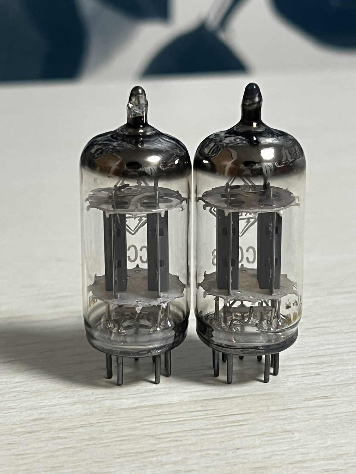 Pair ECC83 12AX7A TELEFUNKEN NO DIAMOND MARK TESTED Vacuum Tube