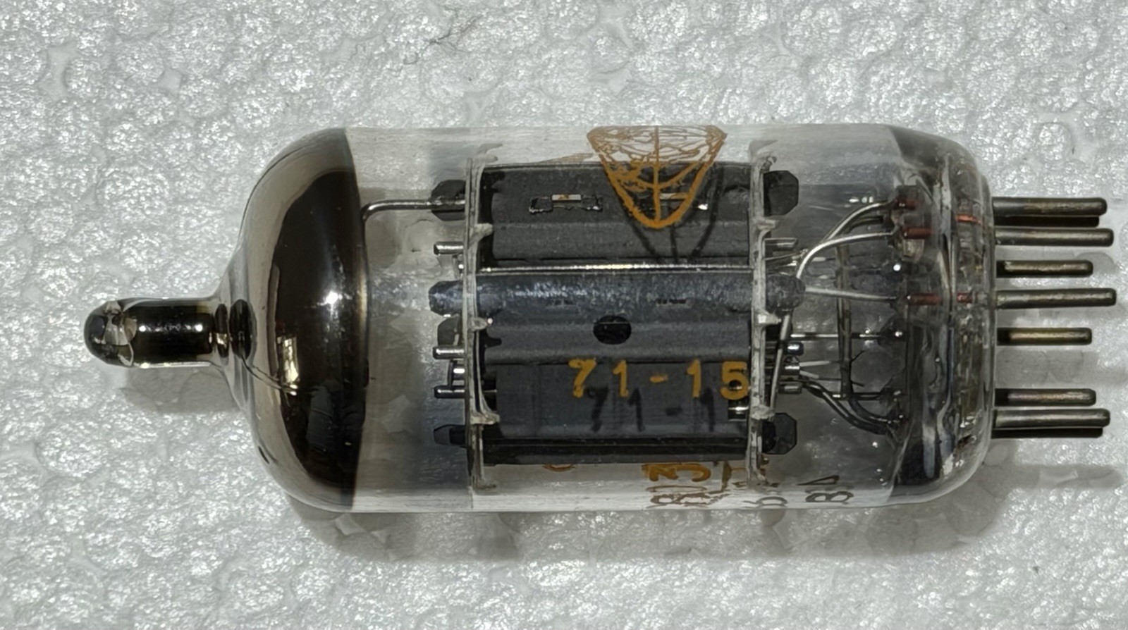 Amperex 12AX7A / ECC83 Disc Getter Preamp Tube B & K 606 Tested Excellent Logos
