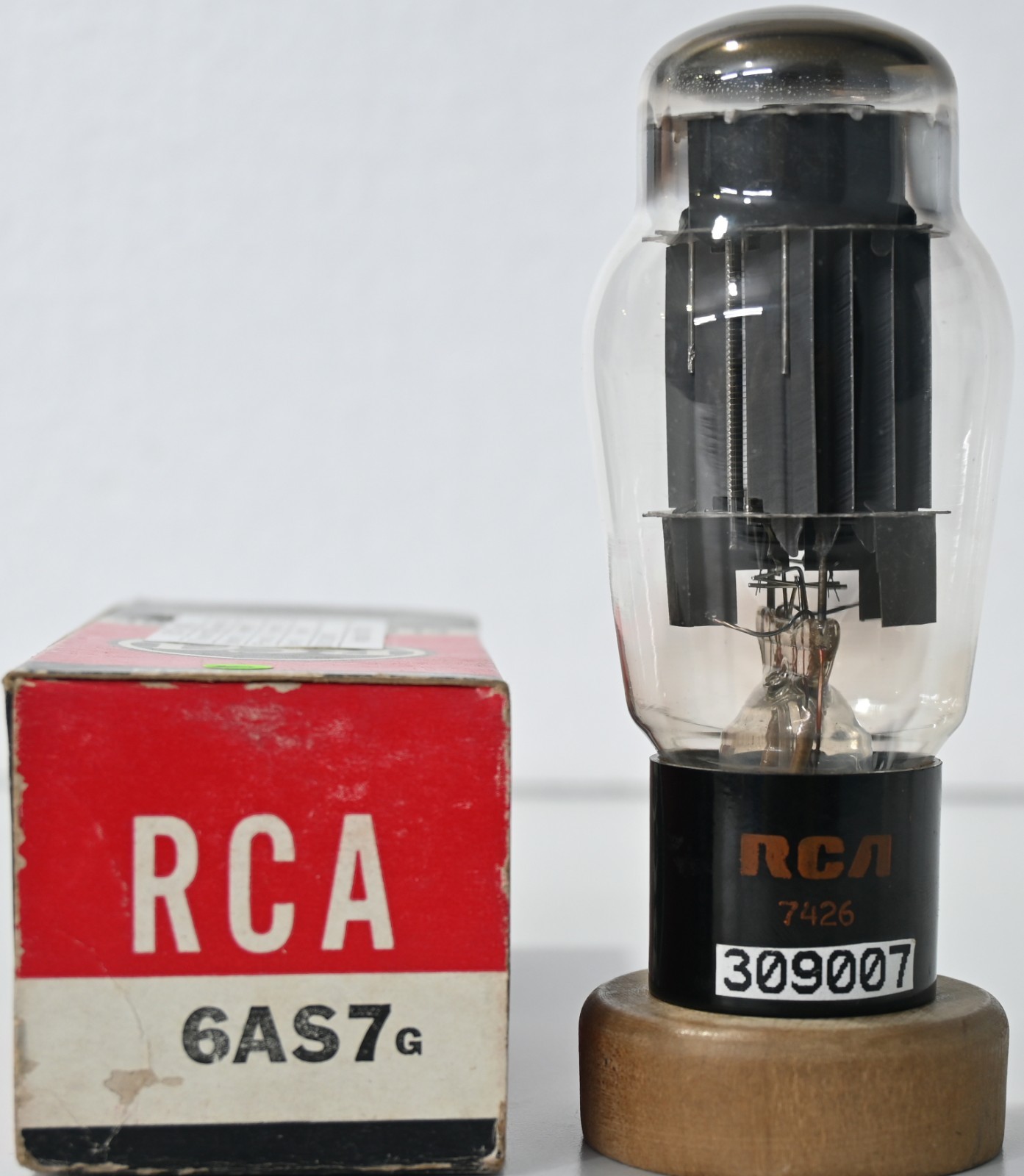 6AS7G RCA Made in USA Black Plate Amplitrex Tested Qty 1Pc # 309007