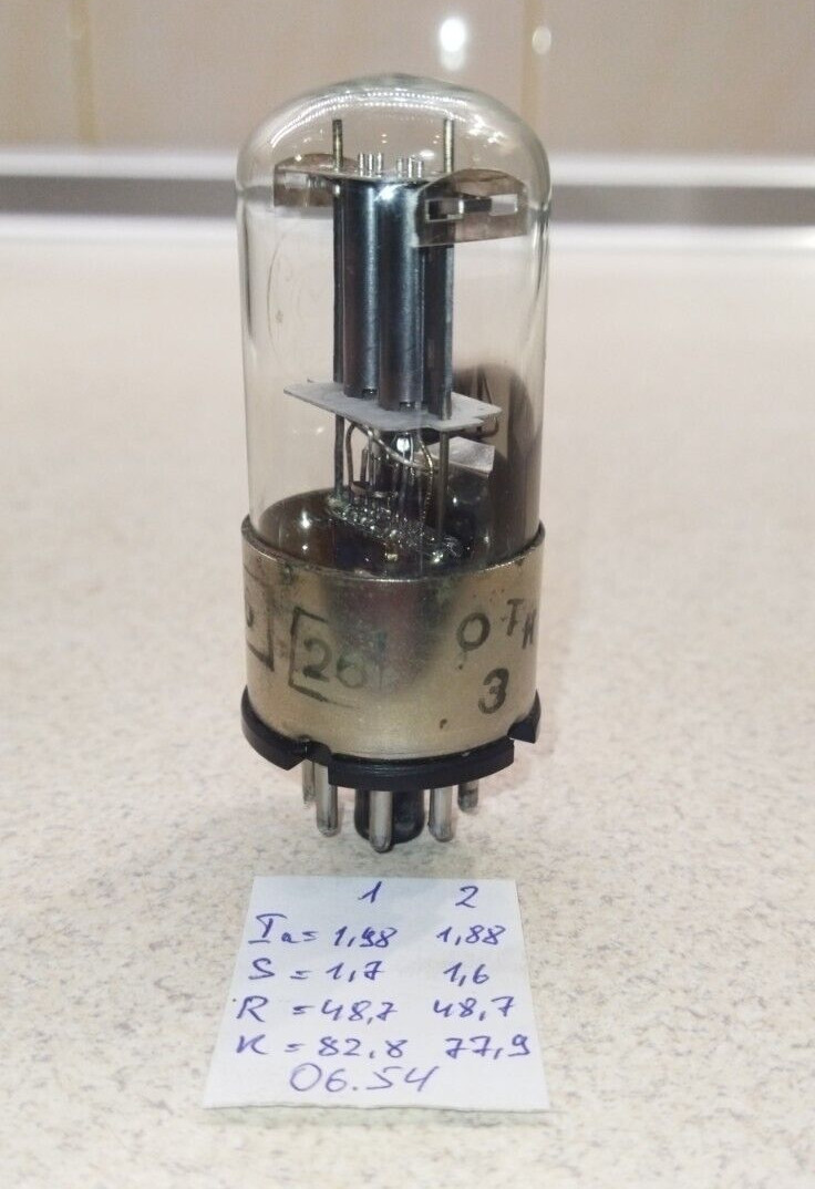 6N9S MELZ Metal Base (6SL7 6Н9С / 1579) Double triode. Tested