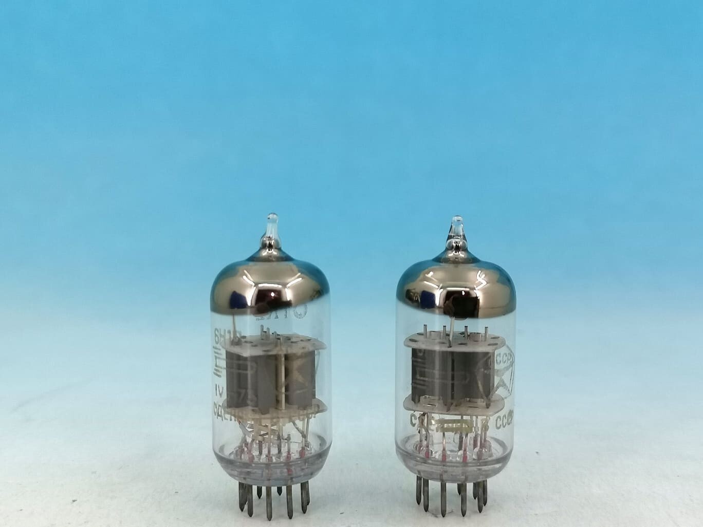2 x 6N1P MATCHED PAIR Military Tubes 6Н1П-EV~E88CC 6N1P