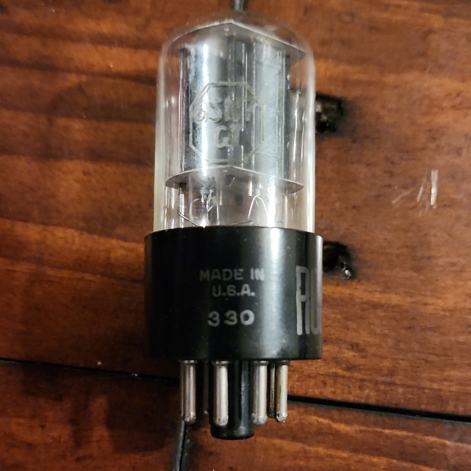 RCA 6SN7GT Vacuum Tube, Black Plate, Short, Made in USA-TESTED