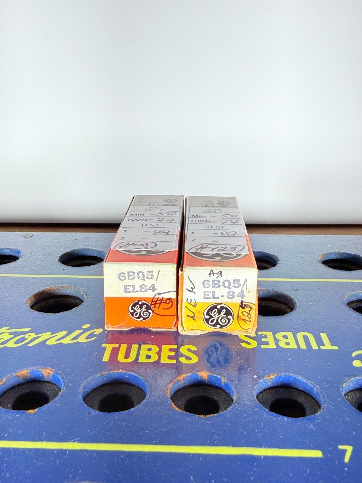 Matched Pair GE EL84 6BQ5 NOS NIB Tested Like NOS Tube