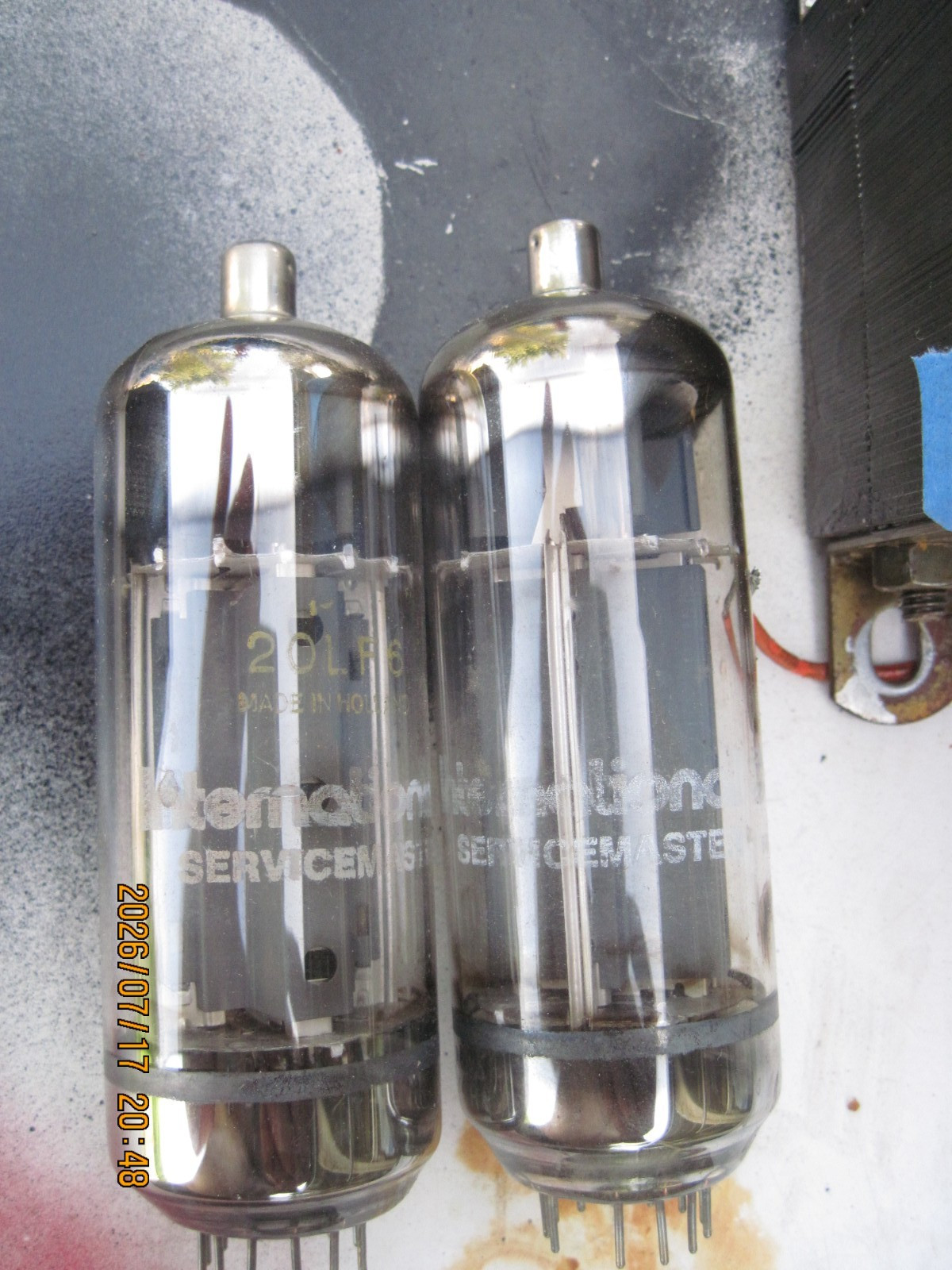 PAIR of 20LF6 RF POWER TUBES SWEEP TUBES MADE IN HOLLAND