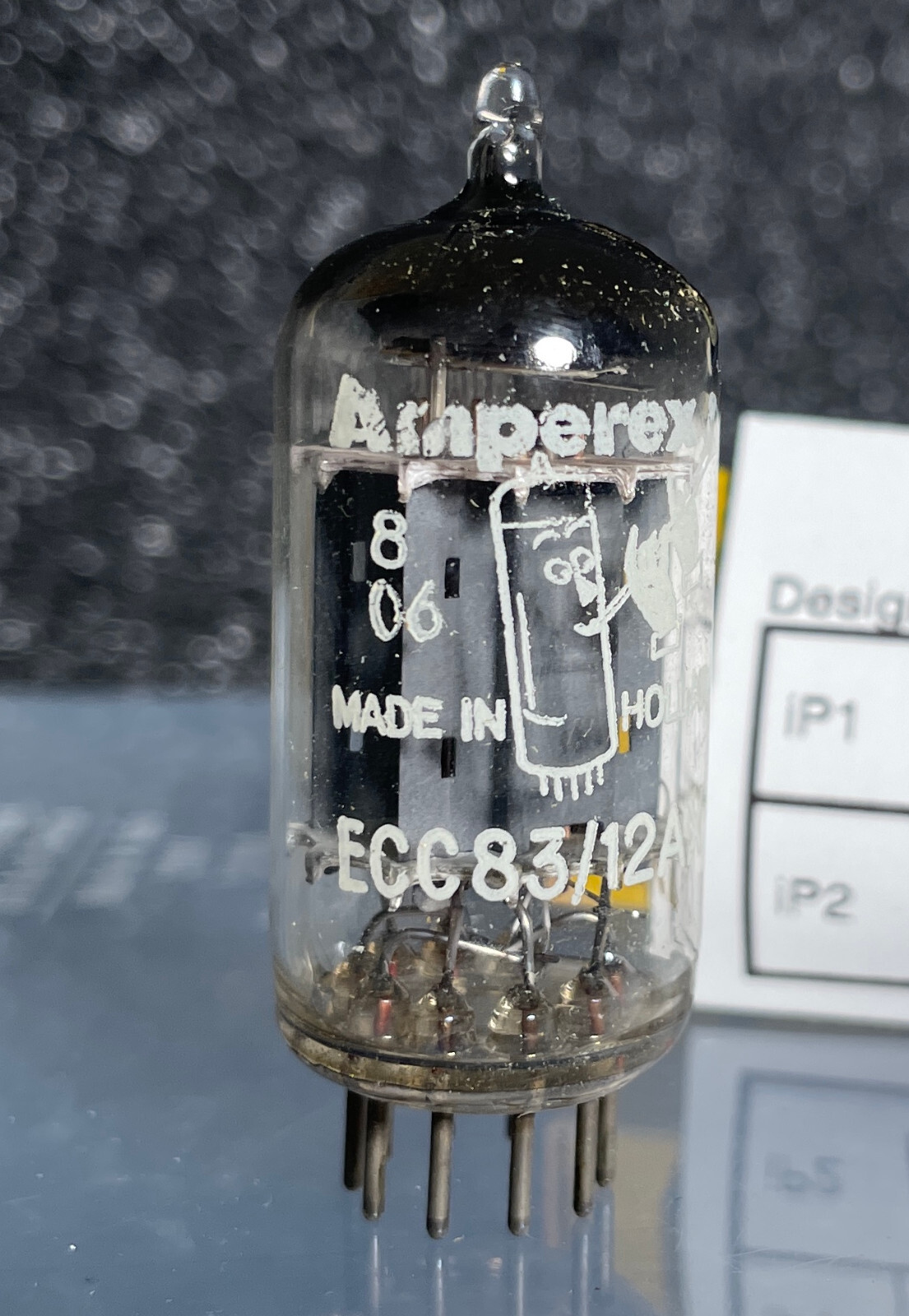Bugle Boy / Amperex ECC83 / 12AX7 MC6 #315 Dual Triode Tube Vintage Rare