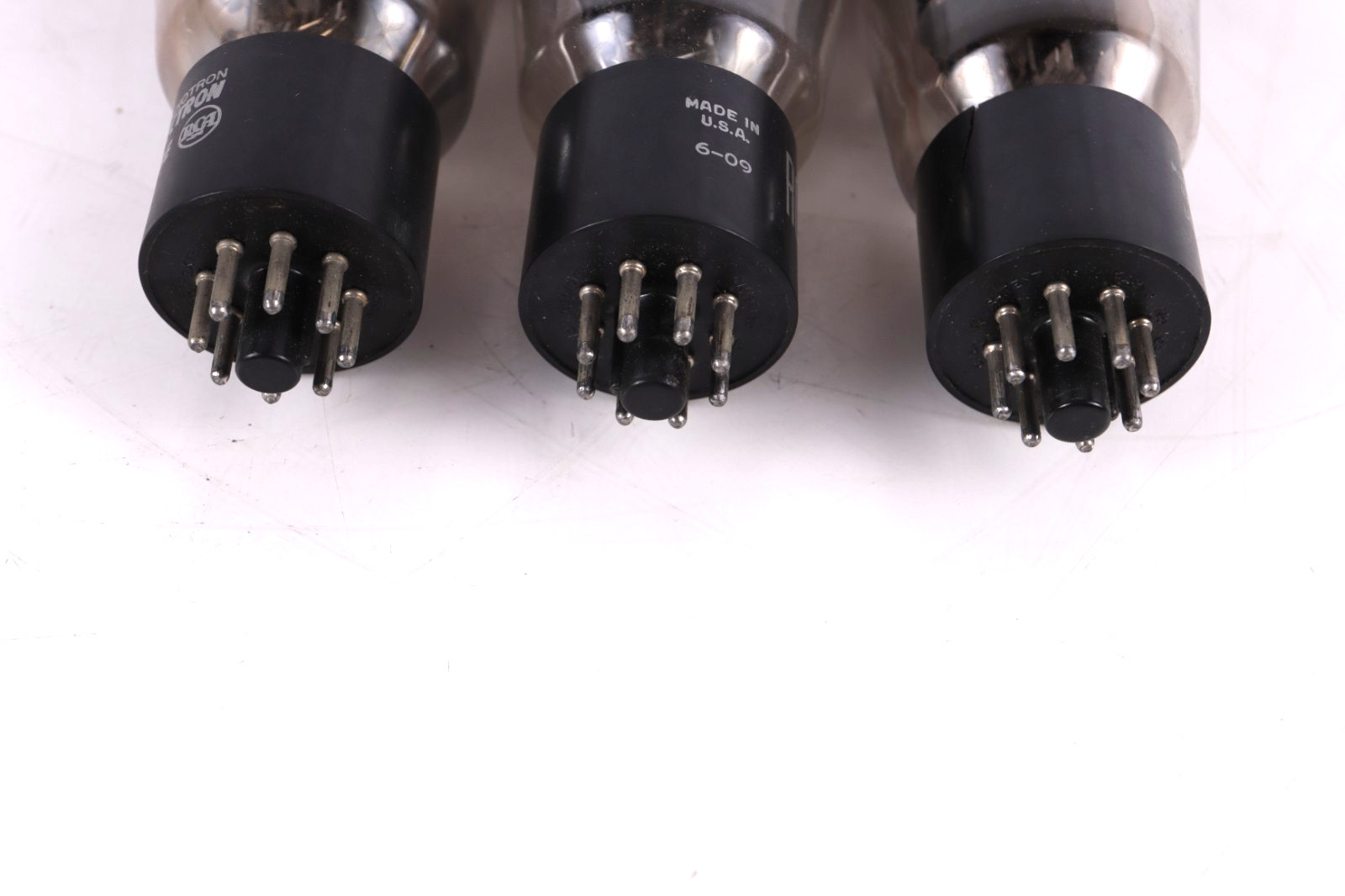 (3) RCA 6AS7G Tubes Black Plates DD Getters == Tested