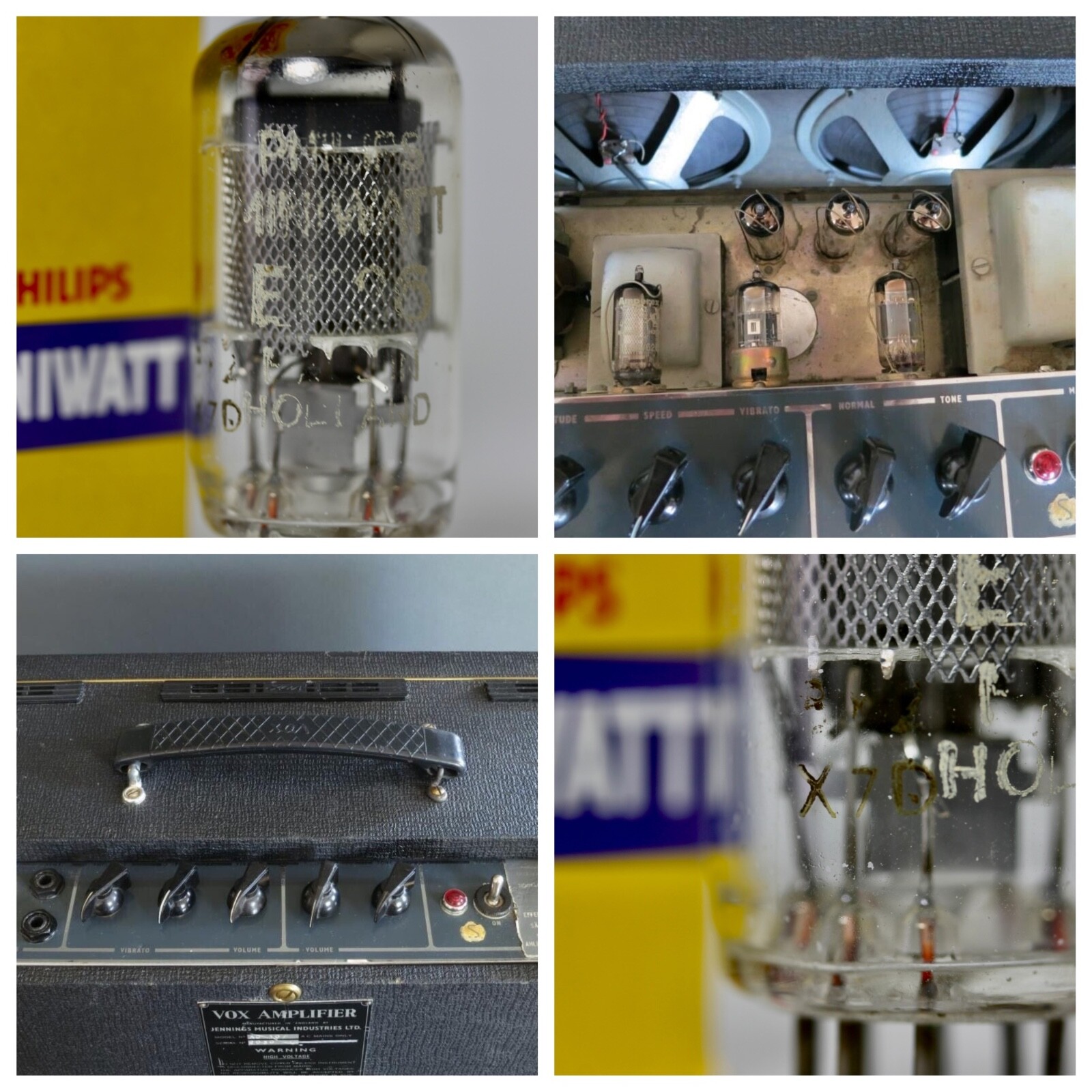 NOS 1957 PHILIPS-MINIWATT EF86 SITTARD, U.K. TUBE D-GETTTER for VOX AC-10 AMP