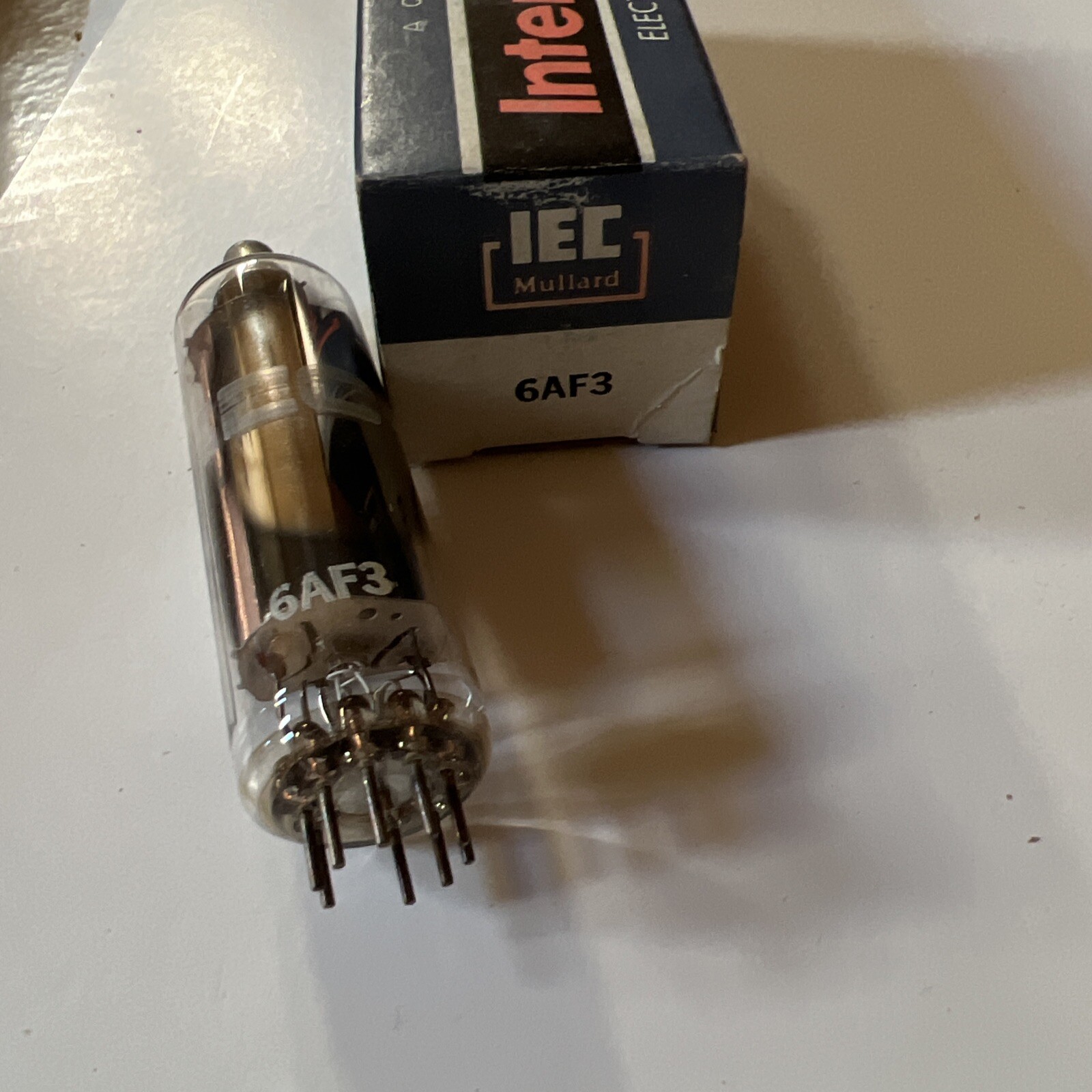 Vintage IEC/International Mullard 6AF3 Tube Nos Tested