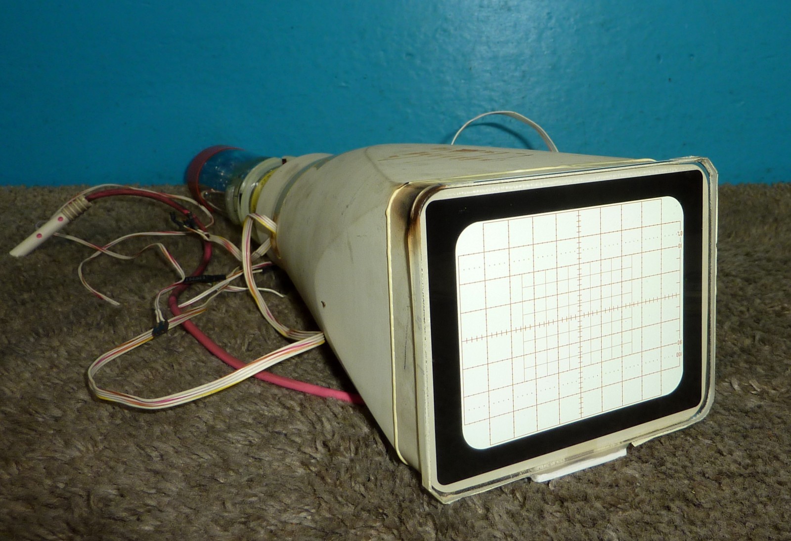Tektronix 7384 Oscilloscope OEM CRT Cathode Ray Tube w/Wiring intact Guaranteed