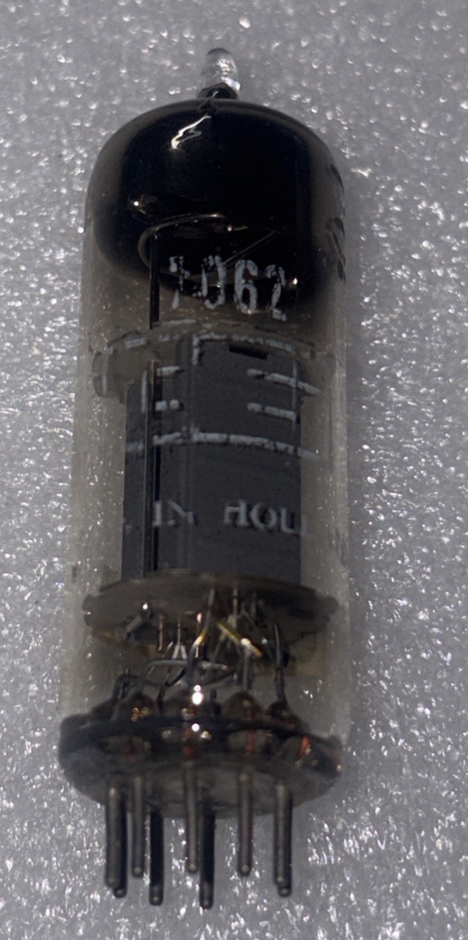 Amperex E180CC 7062 Foil D Getter Vacuum Tube TV7 Tested Strong