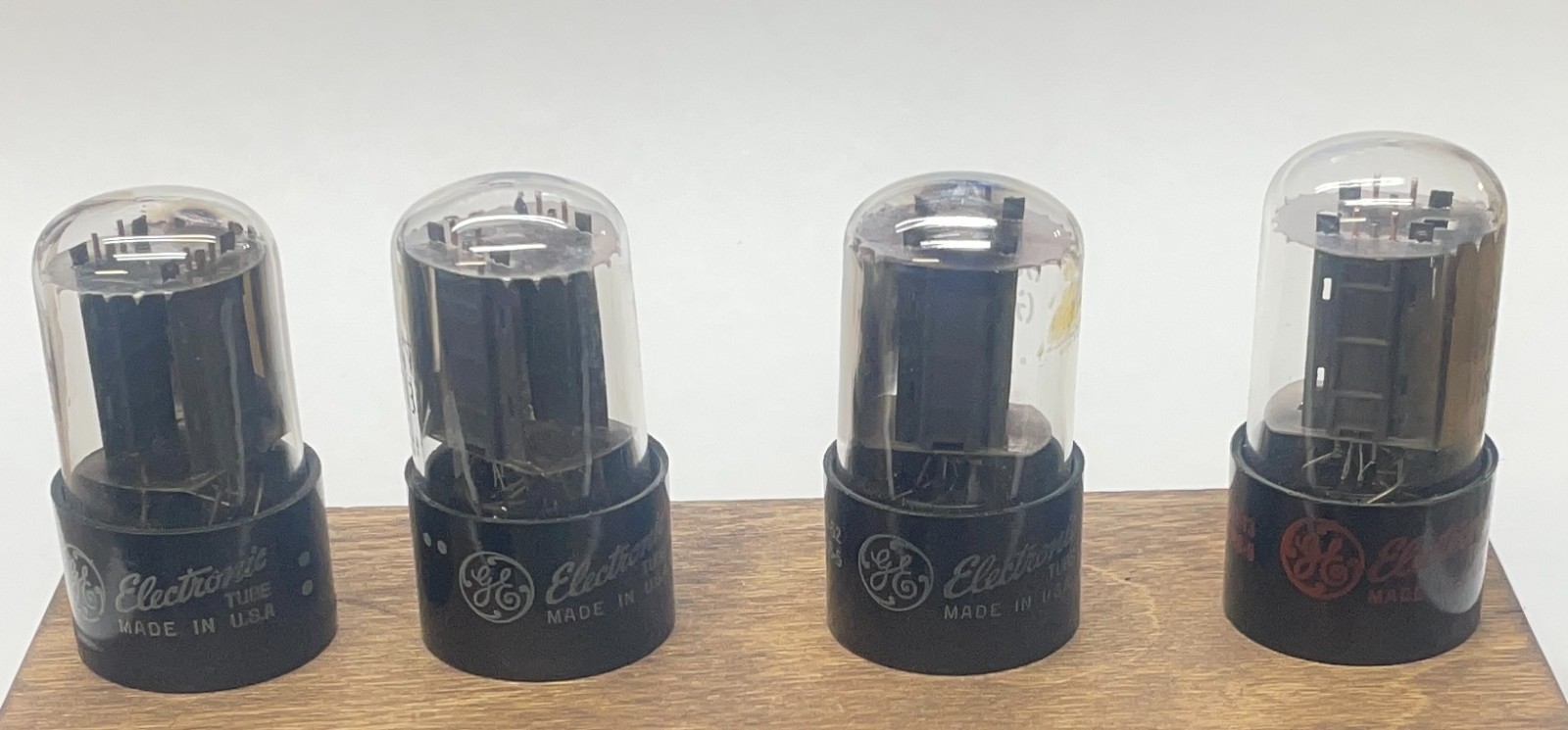 Vacuum Tubes, Set of 4 – 6SN7GTB, GE, NOS, Tested