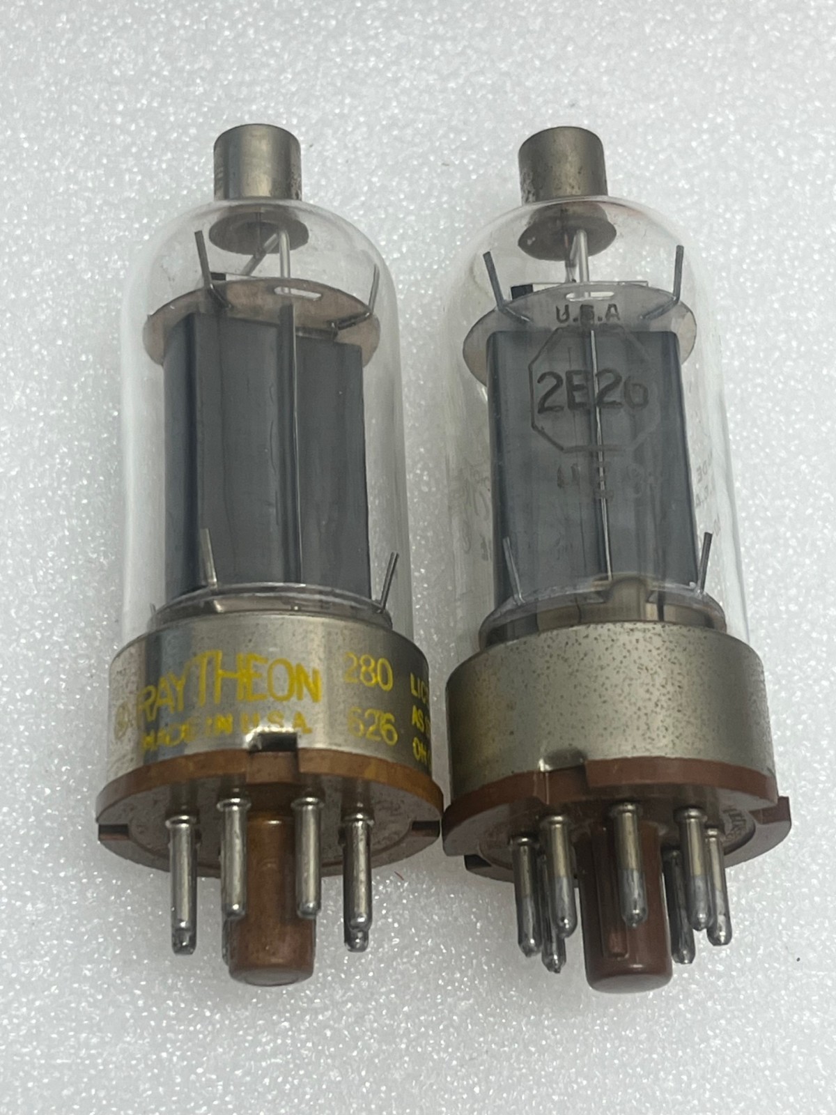 Raytheon 2E26 VHF Transmitting Beam Tetrode Valve Tubes Lot of 2pcs, NEW!