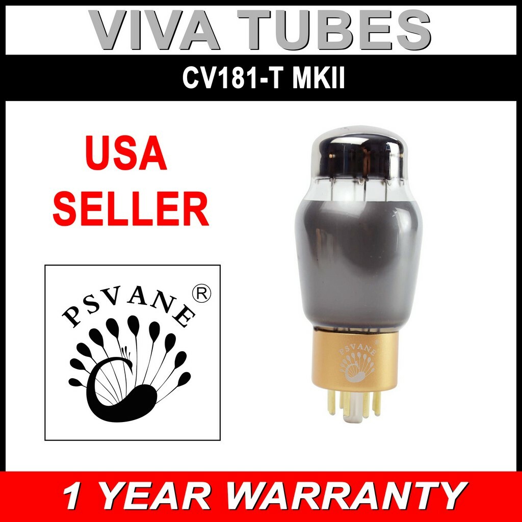 New Gain Tested Psvane CV181-T MKII Vacuum Tube – USA Seller