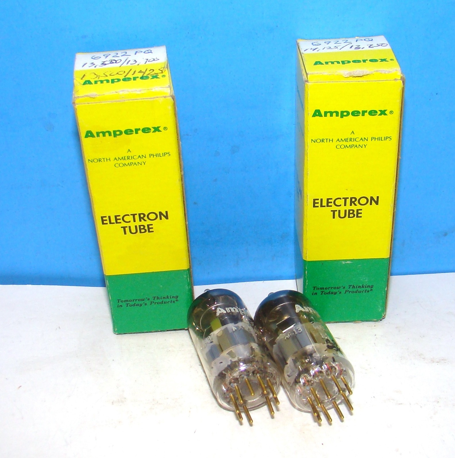 6922 Amperex PQ 2 7L9 Heerlen 1969 radio audio vacuum tubes valves E88CC 6DJ8