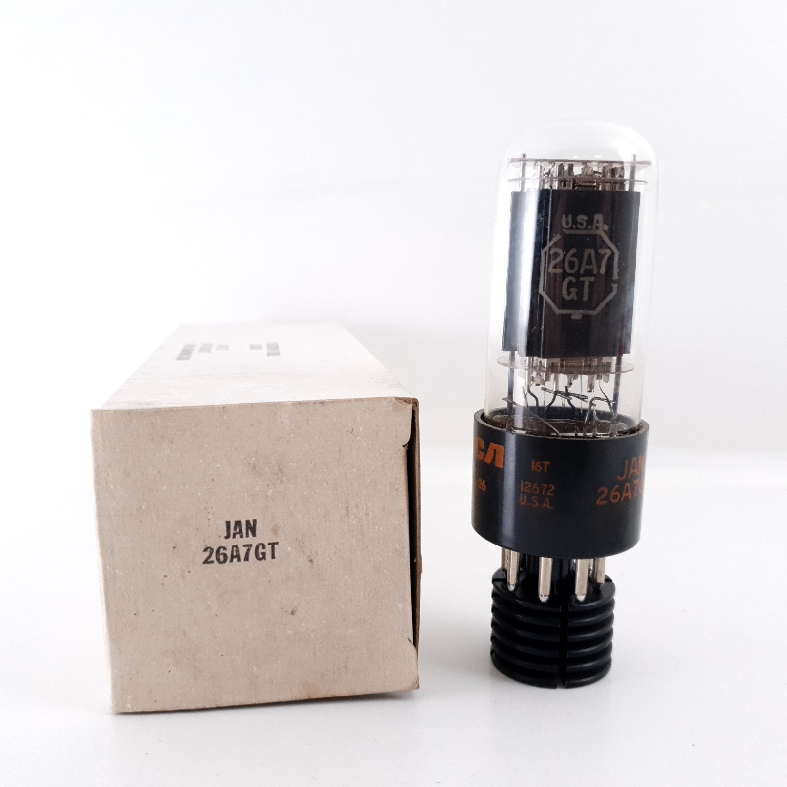 1 X JAN 26A7GT RCA TUBE. NOS/NIB. CB387