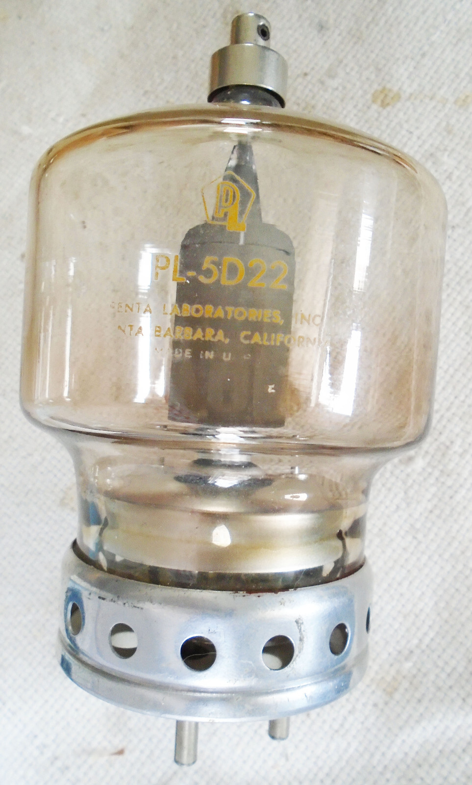 Used Penta Laboratories PL-5D22 Beam Power Tube – RF Power Amp/Osc & AF Amp/Mod