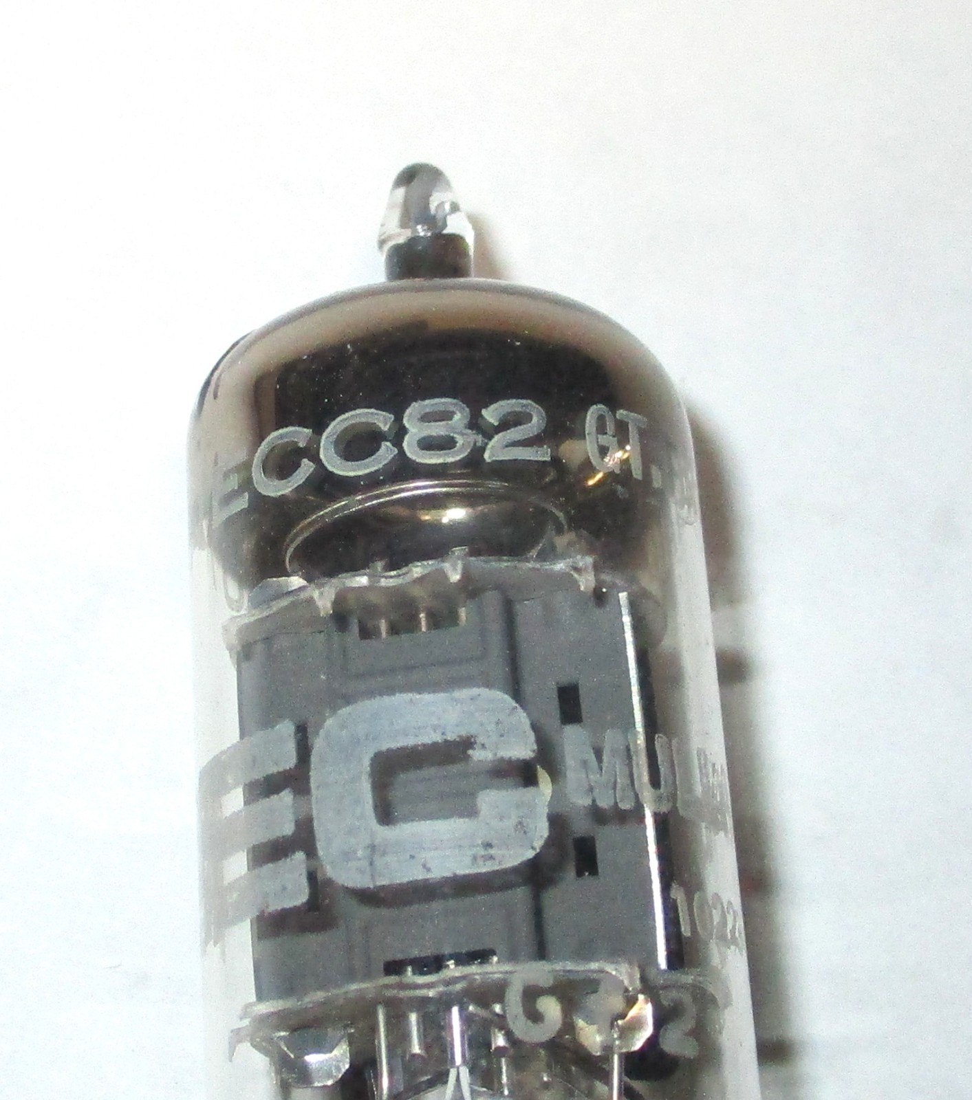 IEC Mullard 12AU7A Tube GR. Britian Blackburn B014 D-Getter Tested Good One Tube