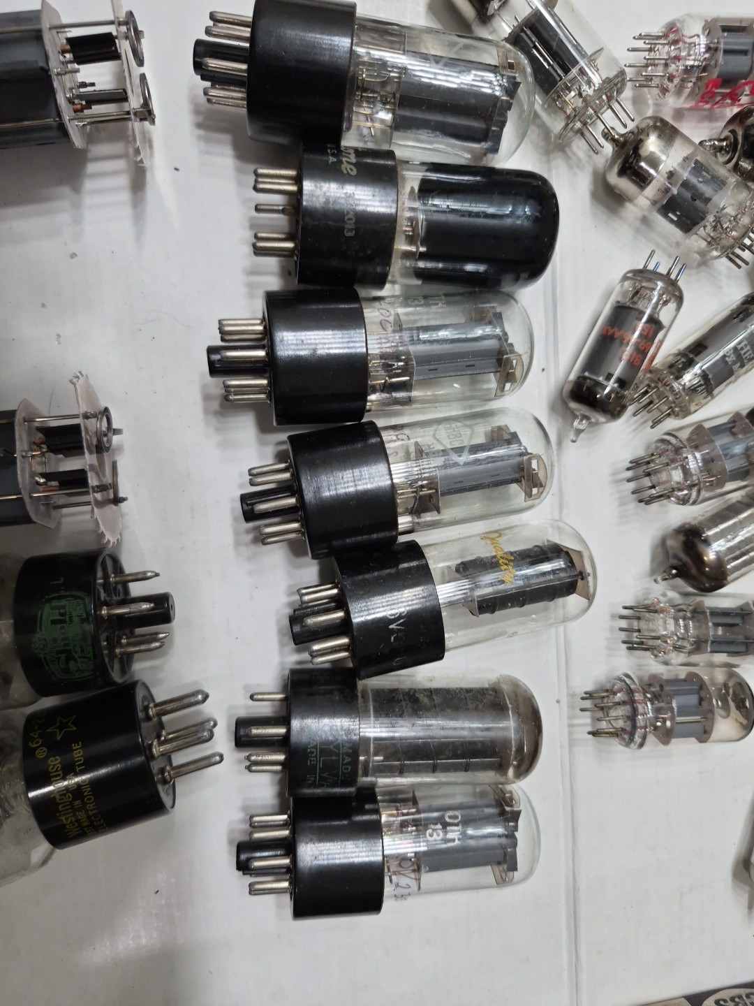 Electronic Vacuum Tube Untested Lot Of 30 Plus, PARTS only Untested Plus Extras