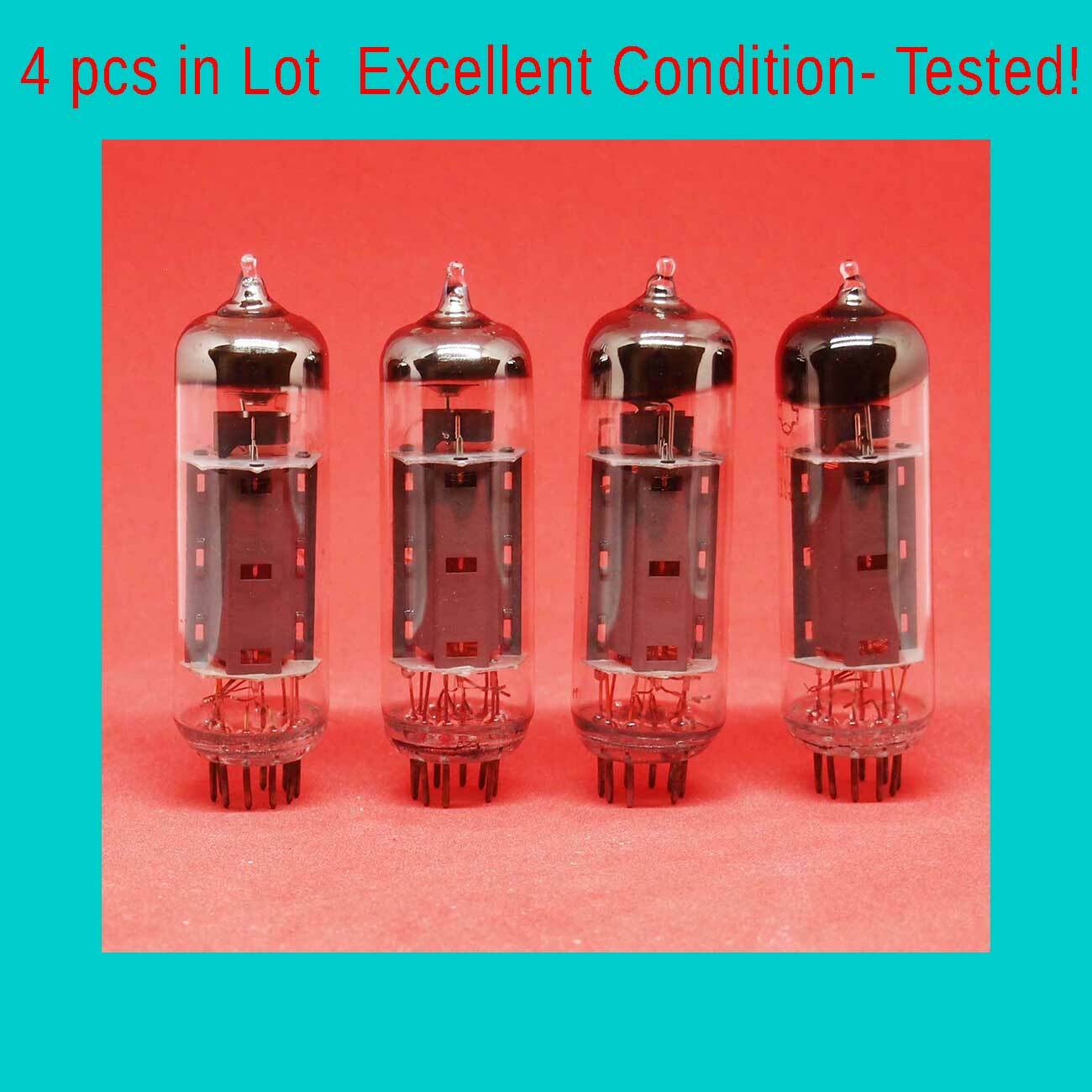 4 pcs x 6P14P (6П14П) ` EL84 /6BQ5 USSR vintage TUBE Excellent Condition-Tested