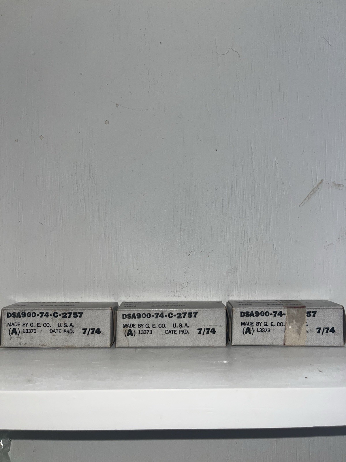 3 General Electric 12AT7WC Halo Getter Tubes TV7 Tested Strong Almost Matching