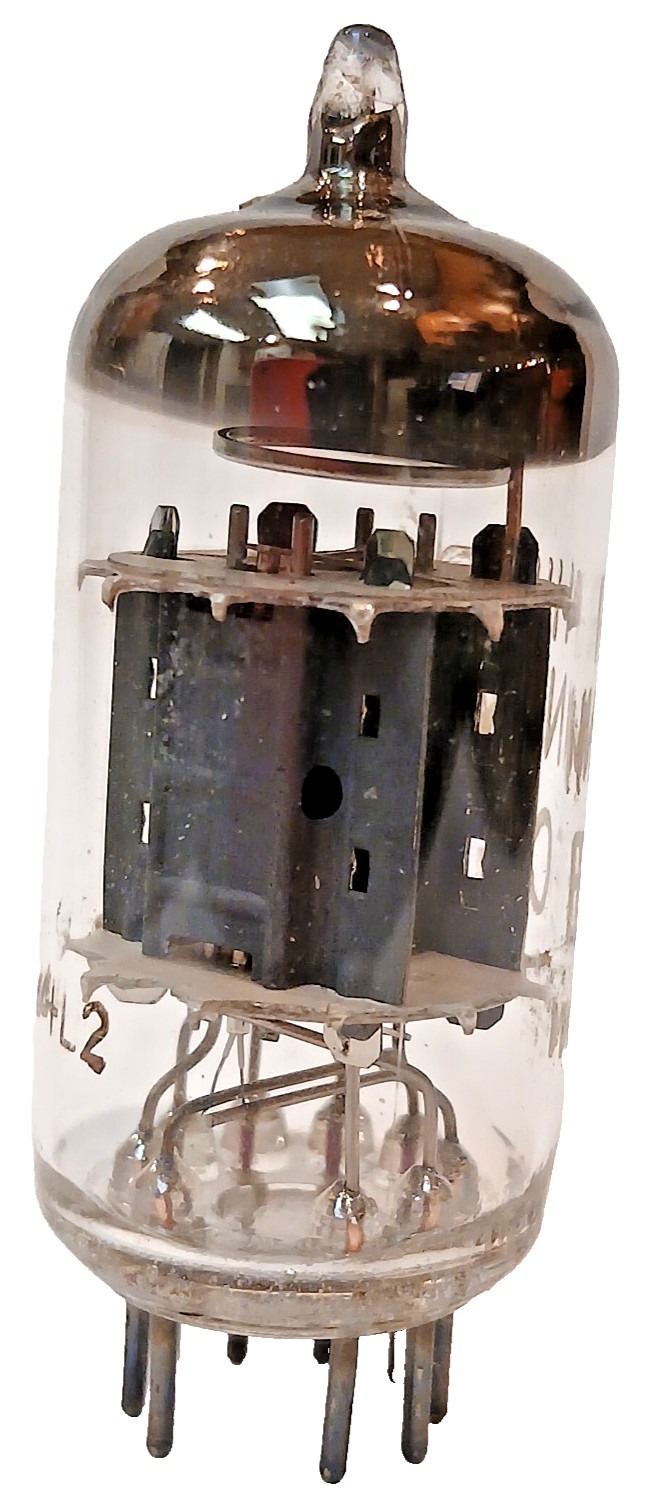 TESTED PHILIPS MINIWATT 12AX7 / ECC83 TUBE SHORT GREY PLATE HALO GETTER HOLLAND