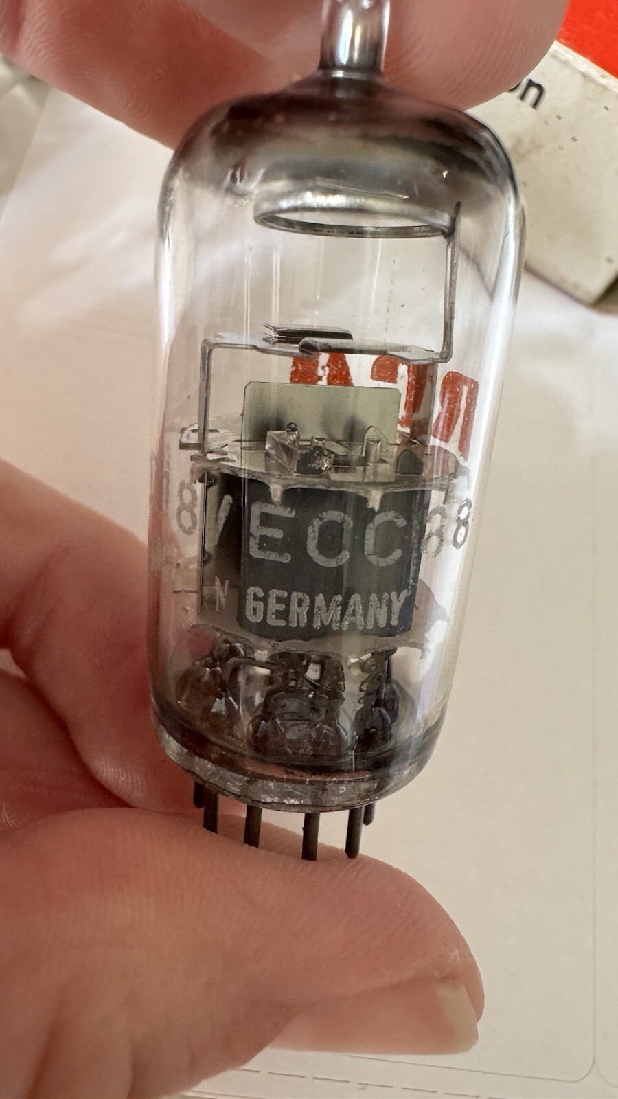 SIEMENS ECC88 E88CC 6922 6DJ8 NOS (RCA Label Frame Grid Silver Shield grail Ga2