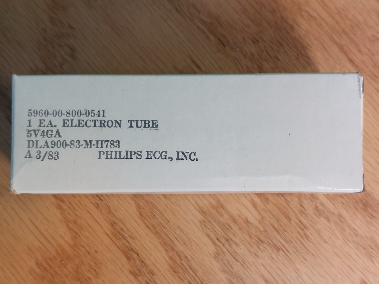 Single Sylvania 5AR4 GZ34 (5V4GA relabel) NOS NIB Vacuum Tube