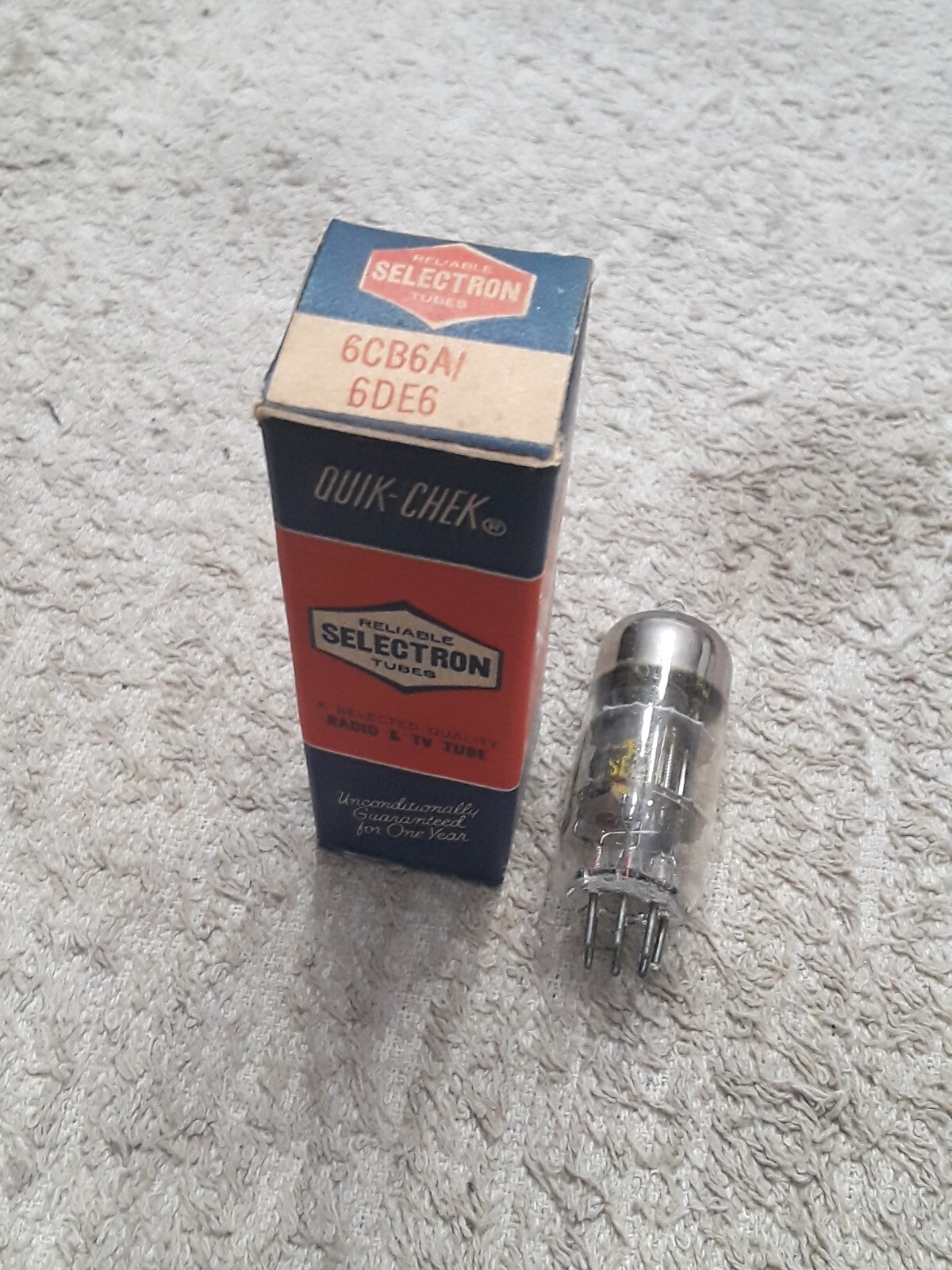 NOS Reliable Selectron 6CB6A / 6DE6 Vacuum Tube
