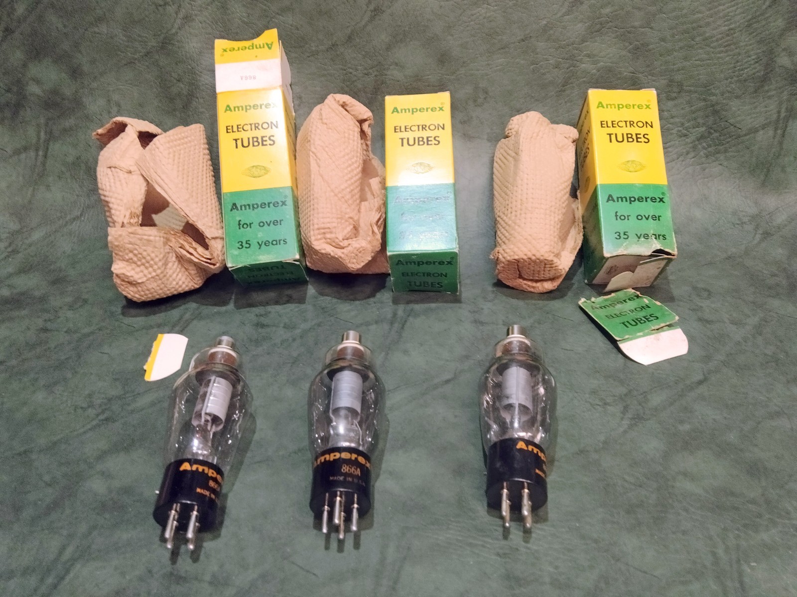 VINTAGE 866A NIB ELECTRON TUBES RCA AMPEREX CETRON 9 UNITS LOT #2 MADE IN USA