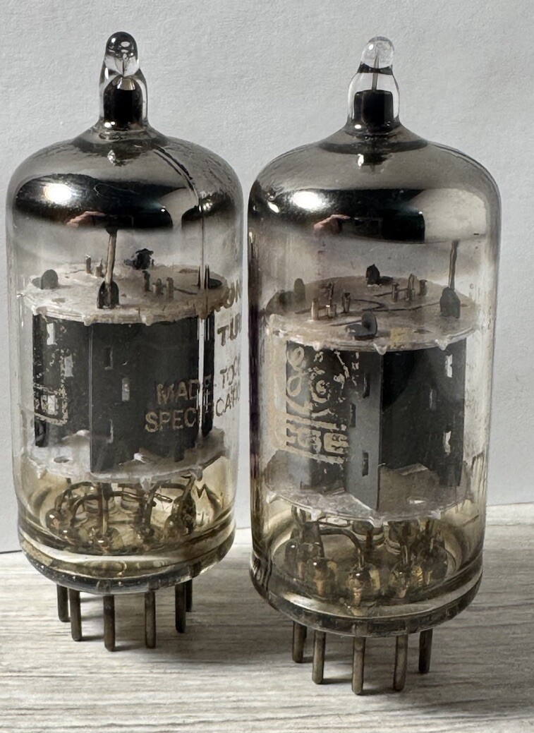 ECC83 12AX7 Hifi Grails, Matsushita Japan, Mullard Tooling. Match Pair + Codes