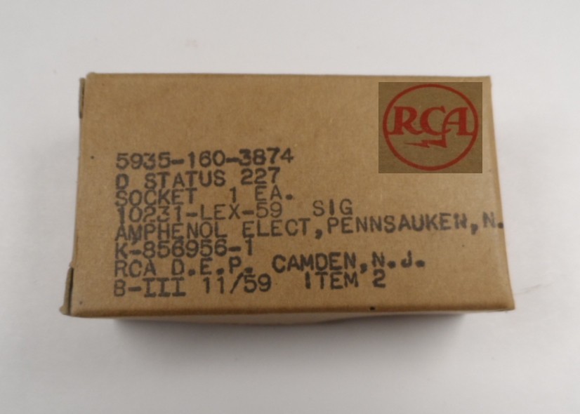 Amphenol Ceramic Tube Sockets (2) for 811A & 572B Amplifier Tubes and Others NOS