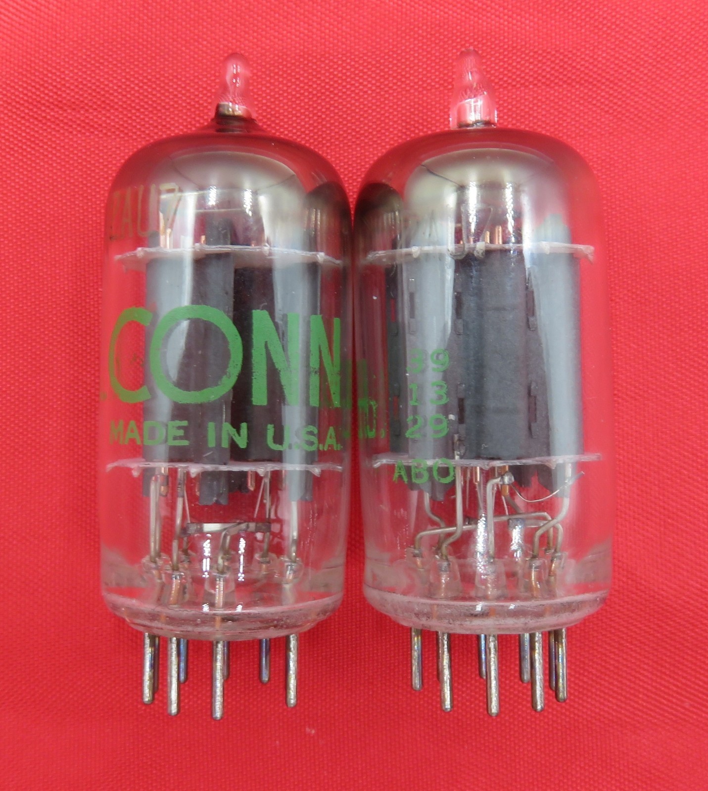 1959 Sylvania 12AU7 PLATINUM GRADE Preamp Tubes Matched Pair Test 100% NOS ECC82