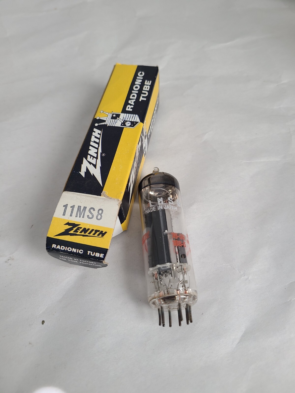 Lot 10 ZENITH/FUTABA Electronic Tubes w BOXES 10GK6, 11AF9, 17CT3, 12BD6 Etc