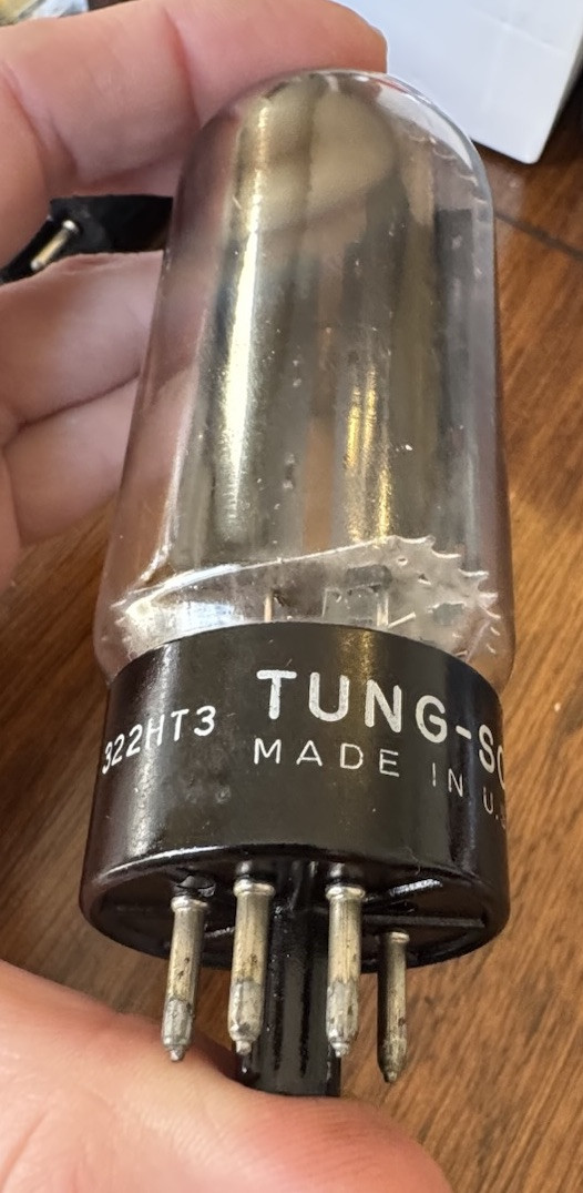 NOS 5U4 5U4GB Rare TUNGSOL BLACK PLATE DD GETTER Rectifier