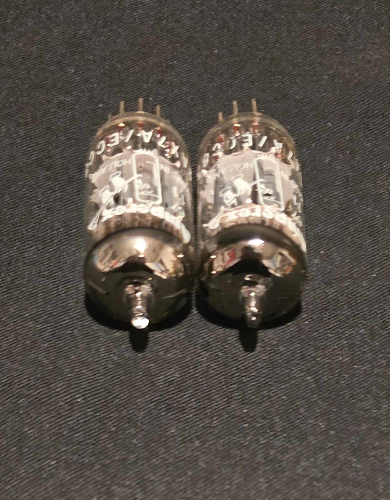 AMPEREX 12AX7A ECC83 TUBE BUGLE BOY 1967 HERLEEN HOLLAND PERFECT MATCHED SET NIB