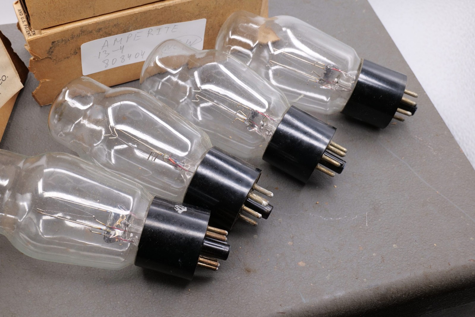 Amperite 13-4 808404 Navy NXS-3575 Sperry Time Delay Relay Tube Lot of 4
