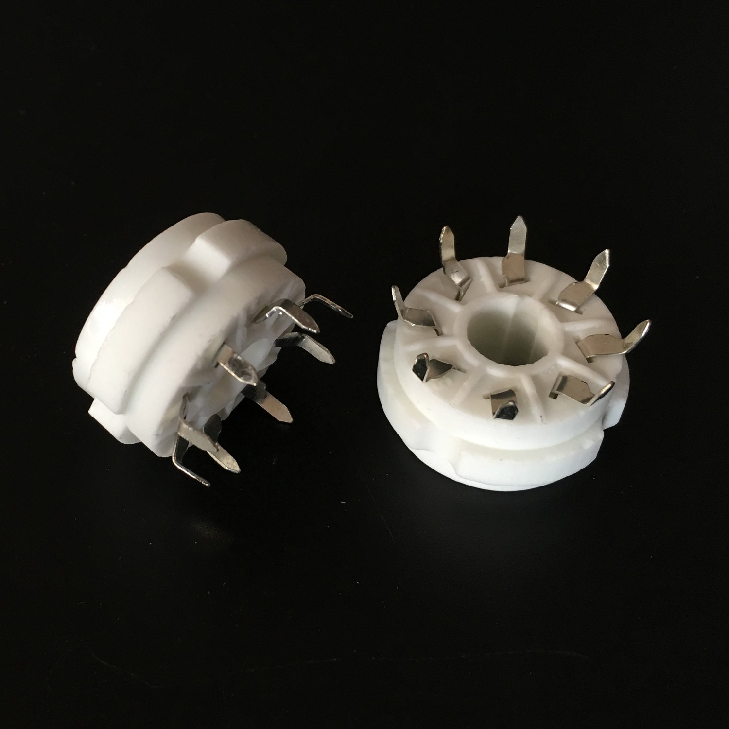 2Pcs 8Pin PCB Vacuum Tube Socket Valve Base For EL34 6P6P KT88 6V6GT 6L6 6SN7